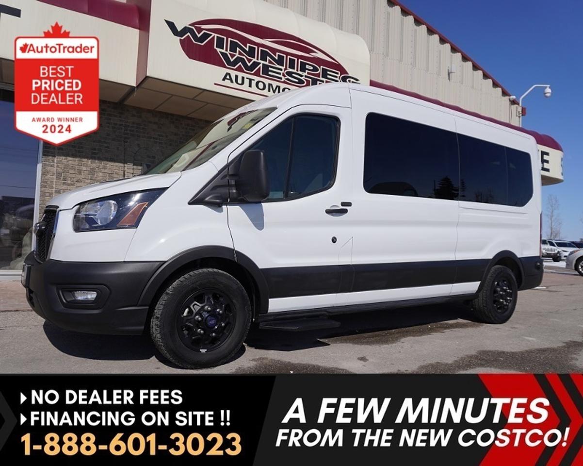 Used 2024 Ford Transit Passenger Wagon T-350 148 Med Roof XL AWD - LOW KMS!!! for sale in Headingley, MB