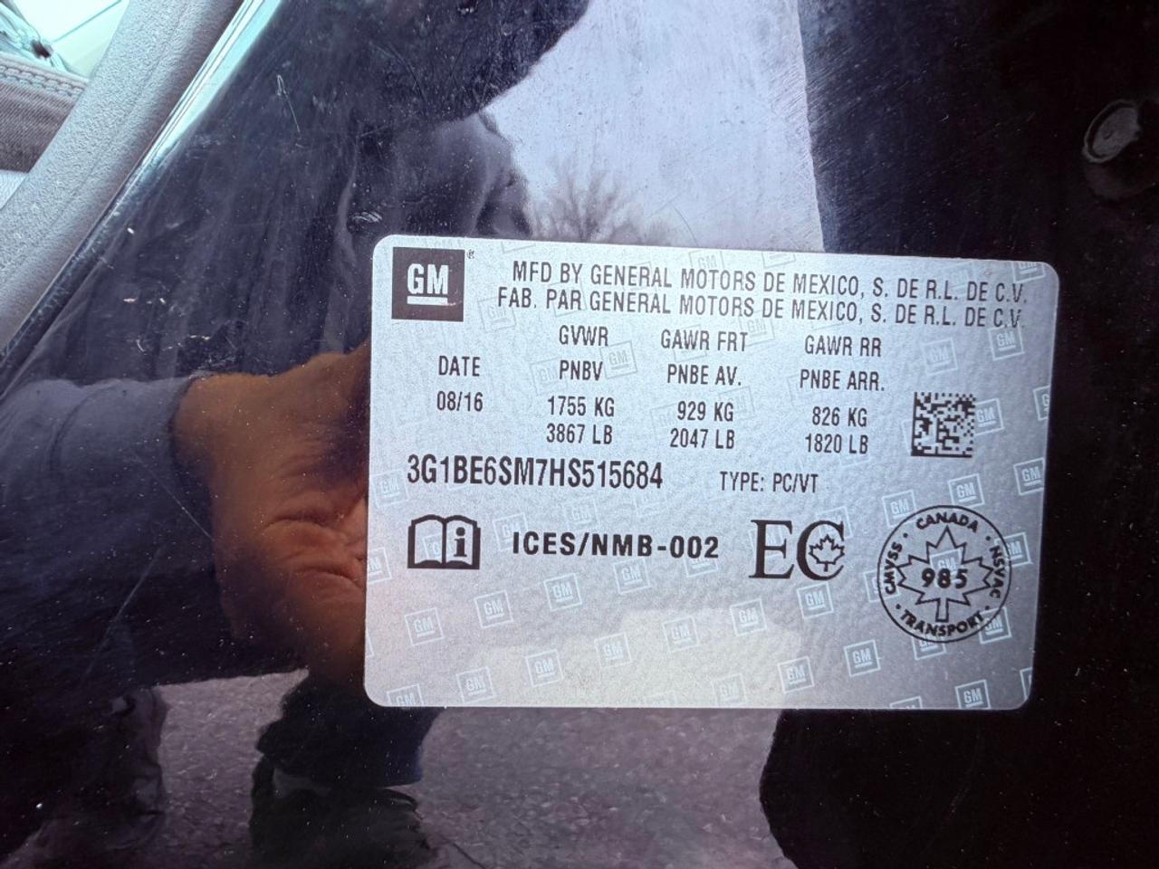 2017 Chevrolet Cruze LT Auto 4dr Sedan Automatic Photo