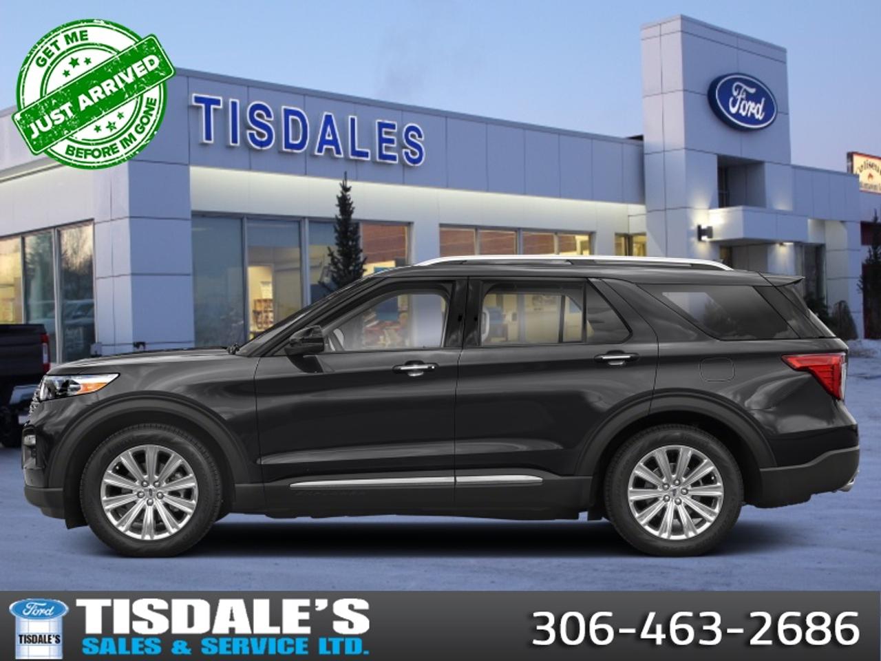Used 2021 Ford Explorer Limited  - Leather Seats -  Cooled Seats for sale in Kindersley, SK