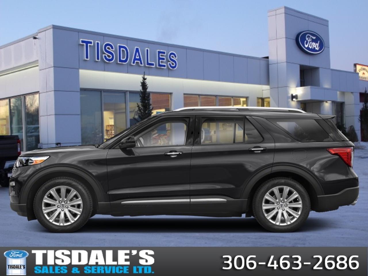 Used 2021 Ford Explorer Limited  - Leather Seats -  Cooled Seats for sale in Kindersley, SK