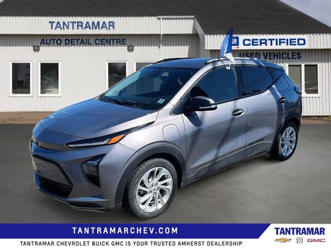 Recent Arrival! Gray Ghost Metallic 2023 Chevrolet Bolt EUV LT FWD 1-Speed Automatic Electric MotorValue Market Pricing.Certified. GM Certified Details:* 3.99% Financing for 24 Months On Selected Certified Pre-Owned Vehicles 24 Months - 3.99% 36 Months  3.99% 48 Months  3.99% 60 Months - 3.99% 72 Months  4.99% 84 Months - 4.99% Rate valid for the period from February 3, 2026 - March 31, 2026* 3 months or 5,000 kilometres (whichever comes first) which can be extended or upgraded to an even more comprehensive Certified Pre-Owned Vehicle Protection Plan* 150+ Point Inspection* Exchange policy is 30 days or 2,500 kilometres, whichever comes first* 24/7 roadside assistance for 3 months or 5,000 km (whichever comes first)* 1-month OnStar trial and sign up for a paid plan to enjoy the first two months on us. GM Owner Centre and Mobile App. Free SiriusXM Trial