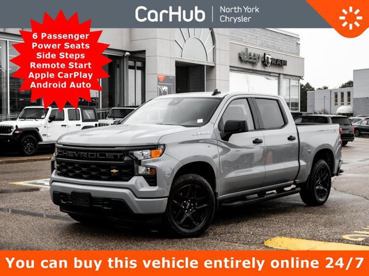 2024 Chevrolet Silverado 1500 Custom 147'' 6 Passenger Power Seats Side Steps Remote Start Photo0
