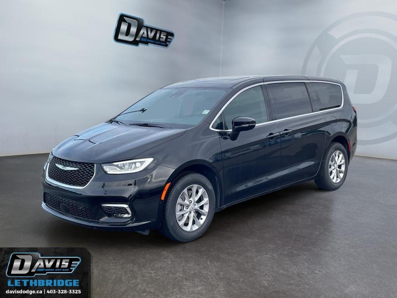 <b>Low Mileage, Apple CarPlay, Android Auto, 360 Camera, Synthetic Leather Seats, Heated Seats!<br /> <br /></b><br /> This 2025 Chrysler Pacifica Select AWD is a premium family minivan that blends advanced safety, modern technology, and versatile comfort. Powered by a 3.6L Pentastar V6 engine with a 9-speed automatic transmission and stop/start technology, it delivers smooth performance and efficient everyday driving. Finished in Diamond Black Crystal Pearl, the Pacifica Select stands out with refined styling, LED lighting, and Chryslers signature upscale design.<br /><br />Inside, this Pacifica offers a spacious and flexible cabin featuring seating for up to seven, Stow n Go seating, heated front seats, a power driver seat, and tri-zone automatic climate control. Technology highlights include a 10.1-inch Uconnect 5 touchscreen, Apple CarPlay, Android Auto, Bluetooth connectivity, SiriusXM, Wi-Fi hotspot capability, and multiple USB charging ports. Convenience features like power sliding doors, power liftgate, remote start, and a power sunroof enhance everyday usability for families on the go.<br /><br />This Chrysler Pacifica Select AWD is equipped with advanced safety and driver assistance features including adaptive cruise control with stop and go, blind spot monitoring, rear cross path detection, lane departure warning, full-speed forward collision warning, pedestrian emergency braking, 360 surround view camera, and park assist systems. With its AWD capability, strong safety suite, and premium interior, this Pacifica is one of the most well-rounded family vehicles in its class.<br /> <br />To apply right now for financing use this link: <a href=https://lethbridge.davisdodge.ca/free-credit-check/ target=_blank rel=nofollow noopener noreferrer>https://lethbridge.davisdodge.ca/free-credit-check/</a><br /> <br /><br />Locally Owned & Trusted for Over 35 Years  Davis Dodge in Lethbridge, AB <br /><br /> At Davis Dodge, weve proudly served the Lethbridge community for more than 35 years, offering an unparalleled car buying experience. Dont just take our word for itour Google reviews speak volumes about our commitment to exceptional service. <br /><br /> Delivery & At-Home Test Drives: Convenient options to suit your lifestyle. <br /><br /> Flexible Financing for Everyone: Get the vehicle you need with financing solutions tailored to your situation. <br /><br /> Full Mechanical Inspections & Professional Cleaning: Every vehicle is thoroughly inspected and cleaned before it hits our lot.<br /><br /> We take all makes and models on trade and offer competitive pricing with inventory that changes daily. Whether you're shopping for a Chrysler, Dodge, Jeep, RAM, or FIAT, our AMVIC Licensed dealership makes it easy to browse, buy, and drive away.<br /><br /> Located in Lethbridge, AB, we proudly serve customers in Fort Macleod, Taber, Claresholm, and Coaldale. Shop online or visit us today to experience the best in sales, service, and selection. Standard bank rates apply; taxes are additional.<br /><br /> Vehicle pricing offer shown expires 2026-06-30. <br /> Come by and check out our fleet of 60+ used cars and trucks and 110+ new cars and trucks for sale in Lethbridge. o~o