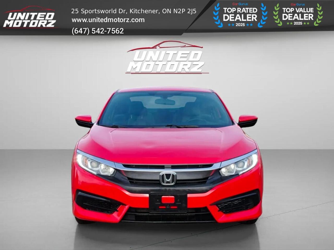 2016 Honda Civic LX Cpe~SAFETY CERTIFIED~ONE OWNER~Apple Carplay~ Photo