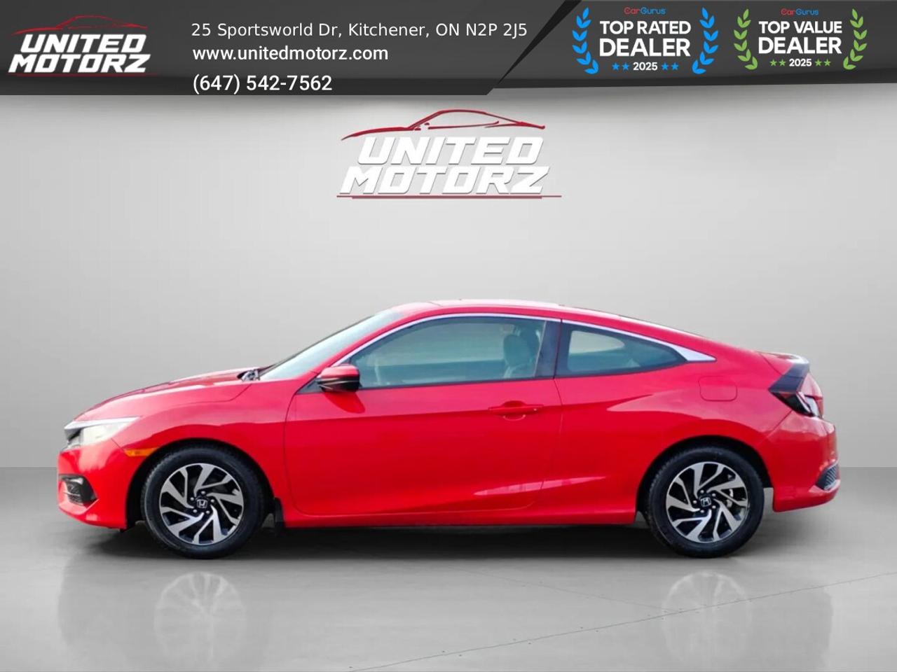 2016 Honda Civic LX Cpe~SAFETY CERTIFIED~ONE OWNER~Apple Carplay~ Photo