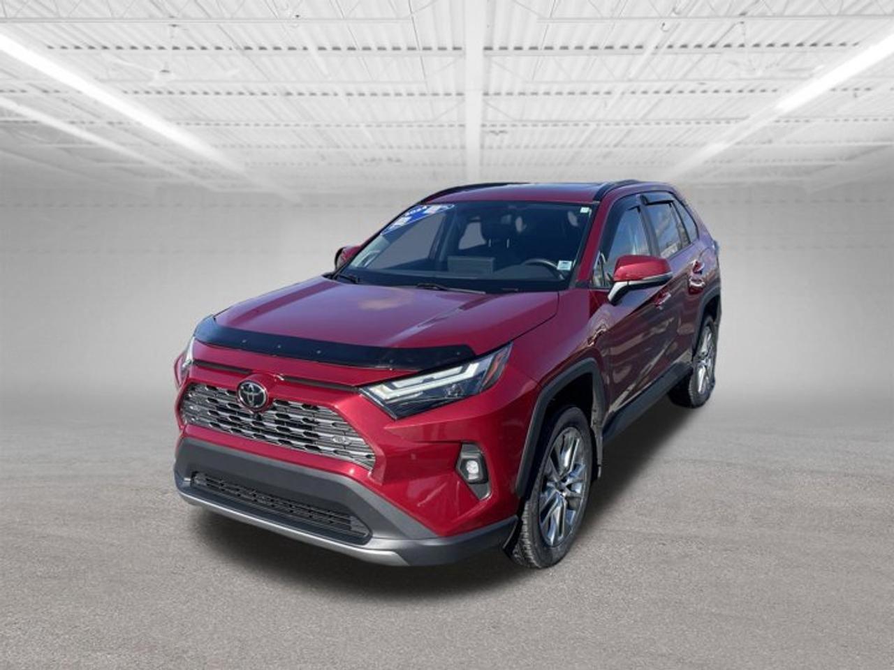 Steele Certified85 Point Inspection has been completed.Fresh 2 year MVICurrent service and motor vehicle inspection have been completed.A Carfax vehicle history report will be provided.Buy with confidence.TRADE INS ARE WELCOME.BRAND NEW 2 YEAR MVIFRESH OIL AND FILTER CHANGEREPLACED REAR BRAKE PADS AND ROTORSINSTALLED 4 NEW TIRESREPLACED CABIN AND ENGINE AIR FILTERSThe 2024 Toyota RAV4 Limited delivers premium comfort, advanced technology, and confident performance in one of Canadas most popular SUVs. Powered by a responsive and efficient engine, the RAV4 offers a smooth, refined drive thats equally well suited for daily commuting or long highway trips.As the top trim level, the Limited model stands out with upscale exterior styling, including distinctive alloy wheels and refined design accents. Inside, the cabin features high quality materials and a sophisticated layout, offering leather seating, heated and ventilated front seats, a heated steering wheel, and dual zone automatic climate control for year round comfort.Technology is front and center, with a large touchscreen infotainment system featuring Apple CarPlay, Android Auto, navigation, and premium audio. A digital driver display and smart key with pushbutton start add convenience and a modern touch.Toyota Safety Sense comes standard, providing an impressive suite of advanced safety features such as adaptive cruise control, lane keep assist, blind spot monitoring, rear cross traffic alert, and a pre collision system with pedestrian detection helping you and your passengers stay protected on every drive.With generous cargo space, excellent reliability, and a reputation for long term value, the 2024 Toyota RAV4 Limited is a well rounded SUV that combines luxury, practicality, and peace of mind.