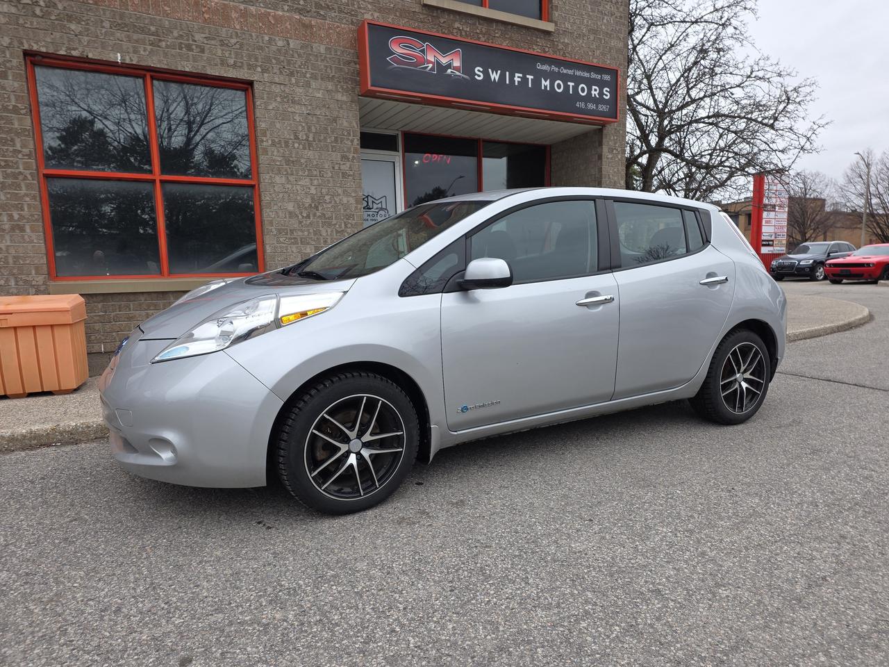 <div>Wow!!!! Only 79,000 original kms!!!!! Drives like new and loaded with options like auto climate control, heated front and rear seats,heated steering wheel,back-up camera, navigation and much more,sold certified!!! 2 Nissan Leafs to choose from,sale price does not include licensing or taxes..... Providing the public with quality pre-owned vehicles since 1995!!!!</div>