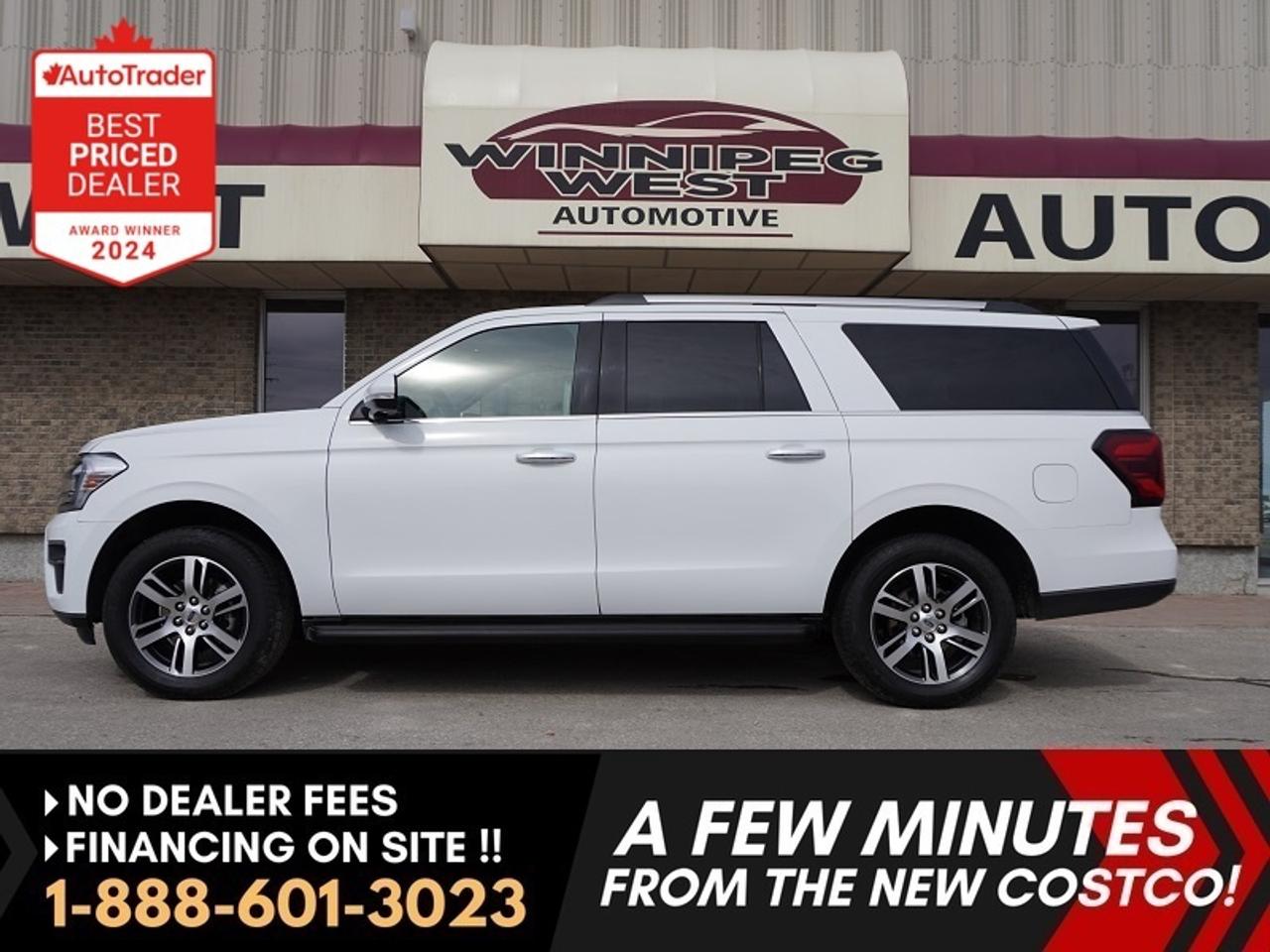 Used 2024 Ford Expedition Limited Max 4x4 | PANORAMIC ROOF & LEATHER SEATS for sale in Headingley, MB