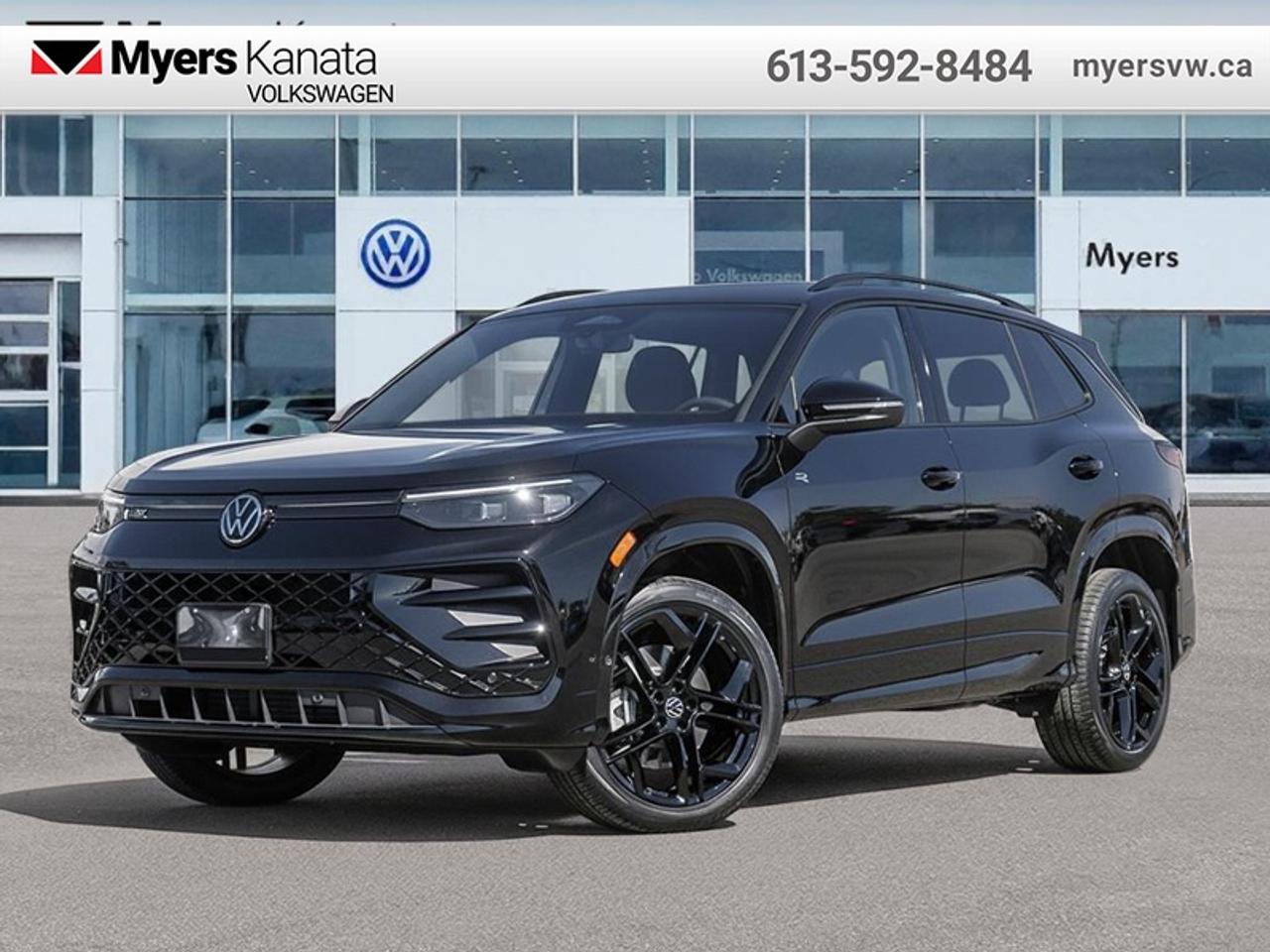 <b>Sunroof,  Power Liftgate,  Wireless Charging,  Heated Seats,  Heated Steering Wheel!</b><br> <br> The 2026 Volkswagen Tiguan combines thoughtful innovation, upscale design and practical character into a compelling choice in the compact SUV segment.<br> <br>From the outside, the 2026 Volkswagen Tiguan makes a bold impression with its upright proportions, sharp body lines and modern lighting elements that reflect Volkswagens evolving design language. Inside, the cabin highlights quality materials, intuitive connectivity and seating designed to comfortably accommodate passengers and gear. With its refined look, intelligent features and Volkswagens reputation for engineering, the Tiguan delivers a well-balanced and engaging compact SUV experience.<br> <br>This Dp Blk Prl SUV has an Automatic transmission and is powered by a 201HP 2.0L 4 Cylinder Engine. <br> <br> Our Tiguans trim level is Comfortline R-Line Black Edition. This trim rewards you with a dual-panel sunroof and blacked out exterior styling, along with other standard features like heated front seats with a heated steering wheel, a power liftgate for rear cargo access, adaptive cruise control, remote engine start, wireless device charging, and a 12.9-inch infotainment screen with wireless Apple CarPlay and Android Auto. Safety features also include lane keep assist with lane departure warning, collision mitigation, blind spot alert, and front and rear parking sensors. This vehicle has been upgraded with the following features: Sunroof, Power Liftgate, Wireless Charging, Heated Seats, Heated Steering Wheel, Adaptive Cruise Control, Remote Start.<br><br> <br>To apply right now for financing use this link: <a href=https://www.myersvw.ca/financing-request/ target=_blank>https://www.myersvw.ca/financing-request/</a><br> <br/><br>Call one of our experienced Sales Representatives today and book your very own test drive! Why buy from us? Move with the Myers Automotive Group since 1942! We take all trade-ins - Appraisers on site!<br> Come by and check out our fleet of 40+ used cars and trucks and 180+ new cars and trucks for sale in Kanata.  o~o