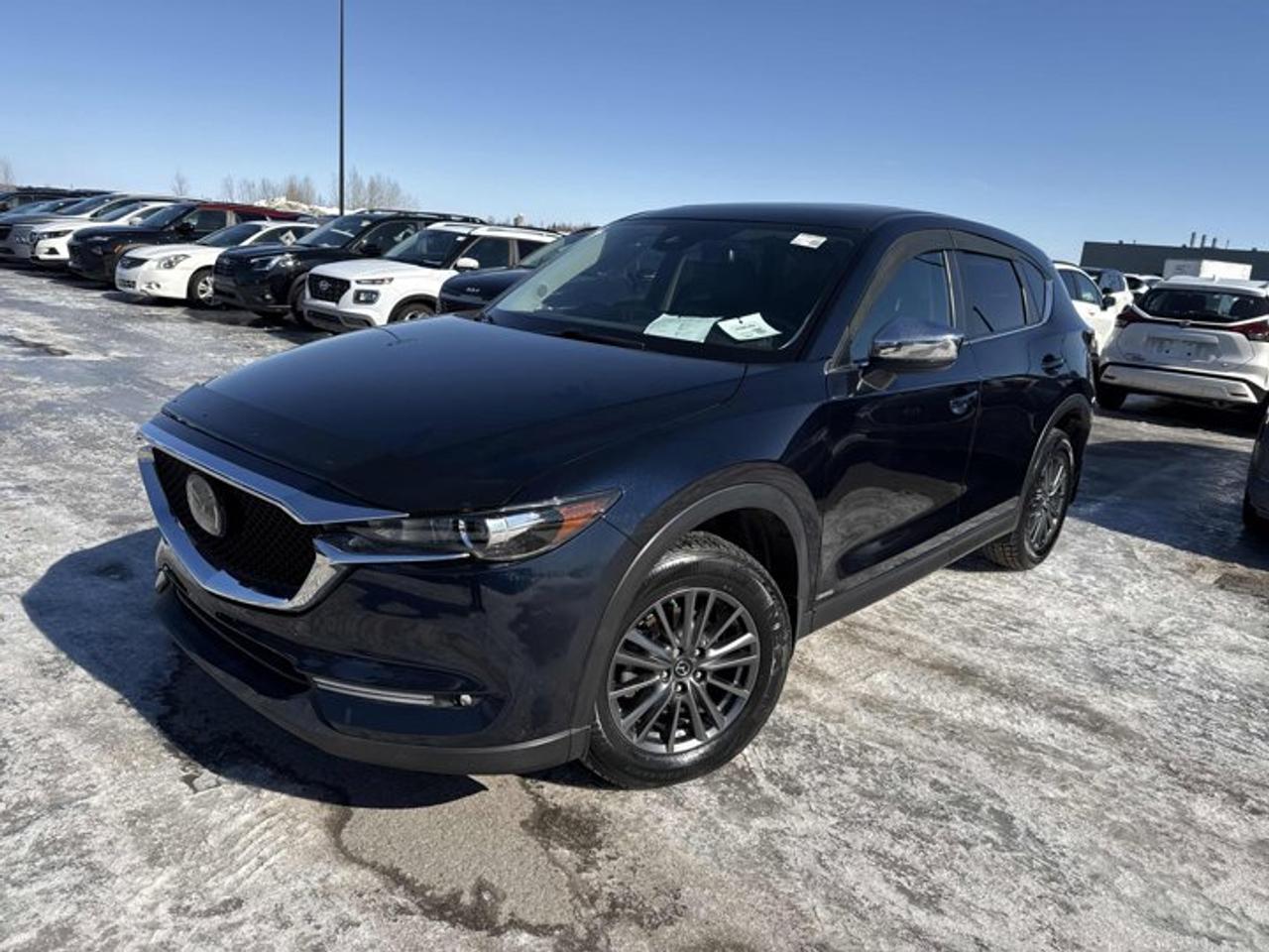 Check out this certified 2019 Mazda CX-5 GS AWD | Sunroof | Split Leather | Heated Seats + Steering | Adaptive Cruise | Power Liftgate & More. Its Automatic transmission and 2.5 L engine will keep you going. This Mazda CX-5 comes equipped with these options: Sunroof, Reverse Camera, Navigation System, Leather, Heated Steering Wheel, Apple Car Play, Air Conditioning, Adaptive Cruise, Heated Seats, and Tilt Steering Wheel. Test drive this vehicle at Mark Wilsons Better Used Cars, 5055 Whitelaw Road, Guelph, ON N1H 6J4.MASSIVE SELECTION: 500+ vehicles in ONE LOCATION, all Live Market Priced for the best value!STRAIGHTFORWARD & TRANSPARENT PRICING: Our Advertised Price INCLUDES:Safety Certification! (No separate certification fee upcharge).FREE Carfax History Report!NO upcharge for paying cash!CONFIDENCE & PEACE OF MIND: 30-Day/3,000 km Warranty INCLUDED! Plus a 5-Day Exchange Privilege!*EASY FINANCING: Better-than-bank rates, $0 Down, and 3 Months No Payments available OAC. BAD CREDIT APPROVED HERE!WE BUY CARS: Get Top Dollar for your trade, or sell us your vehicle for CASH even if you dont buy ours!www.shopwilsons.comAn Honest, Transparent Buying Experience. Trusted in business since 1961!(Cash Prices Exclude HST and Licensing Fees only.)