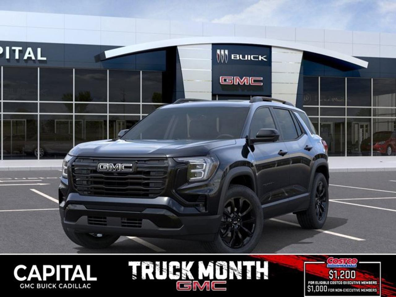 This 2026 GMC Terrain in Ebony Twilight Metallic is equipped with AWD and Turbocharged Gas I4 1.5L/-TBD- engine.From its striking C-shaped LED signature lighting to its stunning floating roof, this GMC Terrain has been refined on every level. With three distinctive options, every trim boasts its own distinctive grille that makes a lasting first impression and sets a bold tone for the rest of the vehicles exterior. Striking LED signature lighting on the taillamps complete Terrains bold design from front to back. Terrains interior seamlessly incorporates exterior design cues to create a cohesive look. Youll find a combination of bold styling, first-class comfort and plenty of space proving its as much about refinement as it is utility. Terrains interior features a standard leather wrapped steering wheel, real aluminum trim and soft-touch materials to enhance your driving experience and maximize comfort for both you and your passengers. A front-to-back flat load floor includes new fold-flat front-passenger and second-row seats so you can quickly go from accommodating people to utilizing every inch of cargo space. The GMC Terrain small SUV is engineered to meet the challenges drivers face every day  from various road surfaces to unexpected conditions. Advanced technology such as the Traction Select system allows you to switch between drive modes to make real-time adjustments based on those ever-changing driving situations. Terrain offers an available suite of intuitive driver-assist and safety technologies  so you can move with confidence in any direction.Check out this vehicles pictures, features, options and specs, and let us know if you have any questions. Helping find the perfect vehicle FOR YOU is our only priority.P.S...Sometimes texting is easier. Text (or call) 306-801-9090 for fast answers at your fingertips!Dealer License #914248Disclaimer: All prices are plus taxes & fees. See dealer for Details. Dealer Permit # 914248 See dealer for Details.