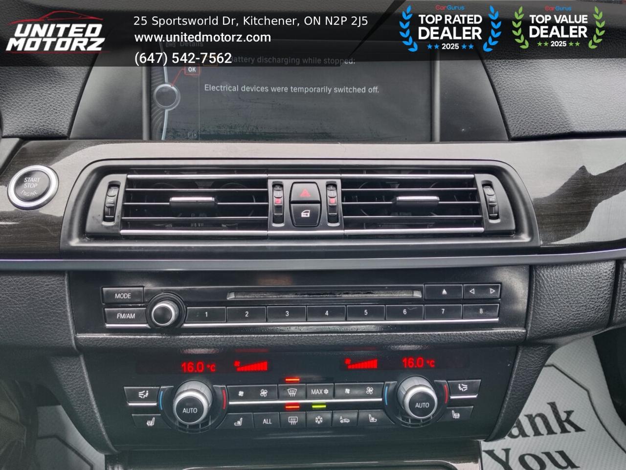 2011 BMW 5 Series 550i xDrive 4.4L V8 440 Hp~SAFETY CERTIFIED~NO ACC Photo