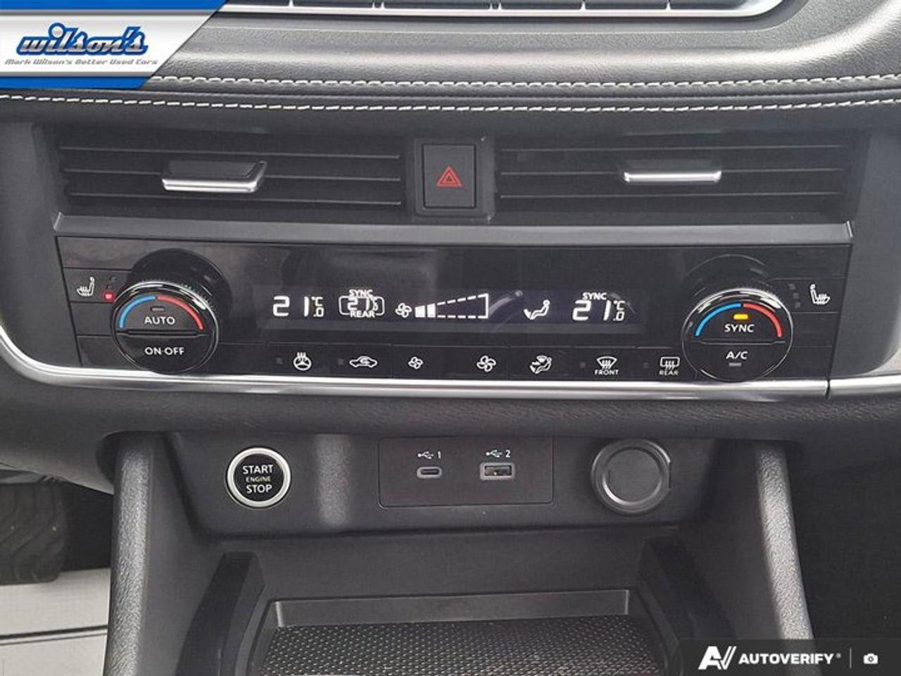 2023 Nissan Rogue SV Midnight Edition AWD | Leather | Pano Roof | Heated Seats + Steering | Remote Start | and More ! Photo
