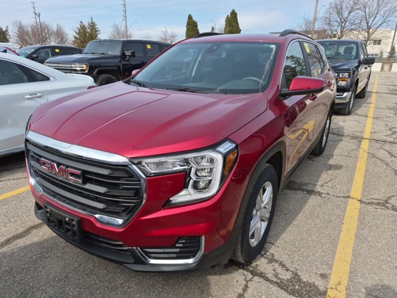 Look at this certified 2022 GMC Terrain SLE AWD | Sunroof | Nav | Adaptive Cruise | Power Liftgate | Rear Camera | Alloy Wheels and More !. Its Automatic transmission and 1.5L engine will keep you going. This GMC Terrain has the following options: Sunroof, Reverse Camera, Navigation System, Air Conditioning, Adaptive Cruise, Tilt Steering Wheel, Steering Radio Controls, Power Windows, Power Locks, and Power Lift Gate. See it for yourself at Mark Wilsons Better Used Cars, 5055 Whitelaw Road, Guelph, ON N1H 6J4.MASSIVE SELECTION: 500+ vehicles in ONE LOCATION, all Live Market Priced for the best value!STRAIGHTFORWARD & TRANSPARENT PRICING: Our Advertised Price INCLUDES:Safety Certification! (No separate certification fee upcharge).FREE Carfax History Report!NO upcharge for paying cash!CONFIDENCE & PEACE OF MIND: 30-Day/3,000 km Warranty INCLUDED! Plus a 5-Day Exchange Privilege!*EASY FINANCING: Better-than-bank rates, $0 Down, and 3 Months No Payments available OAC. BAD CREDIT APPROVED HERE!WE BUY CARS: Get Top Dollar for your trade, or sell us your vehicle for CASH even if you dont buy ours!www.shopwilsons.comAn Honest, Transparent Buying Experience. Trusted in business since 1961!(Cash Prices Exclude HST and Licensing Fees only.)