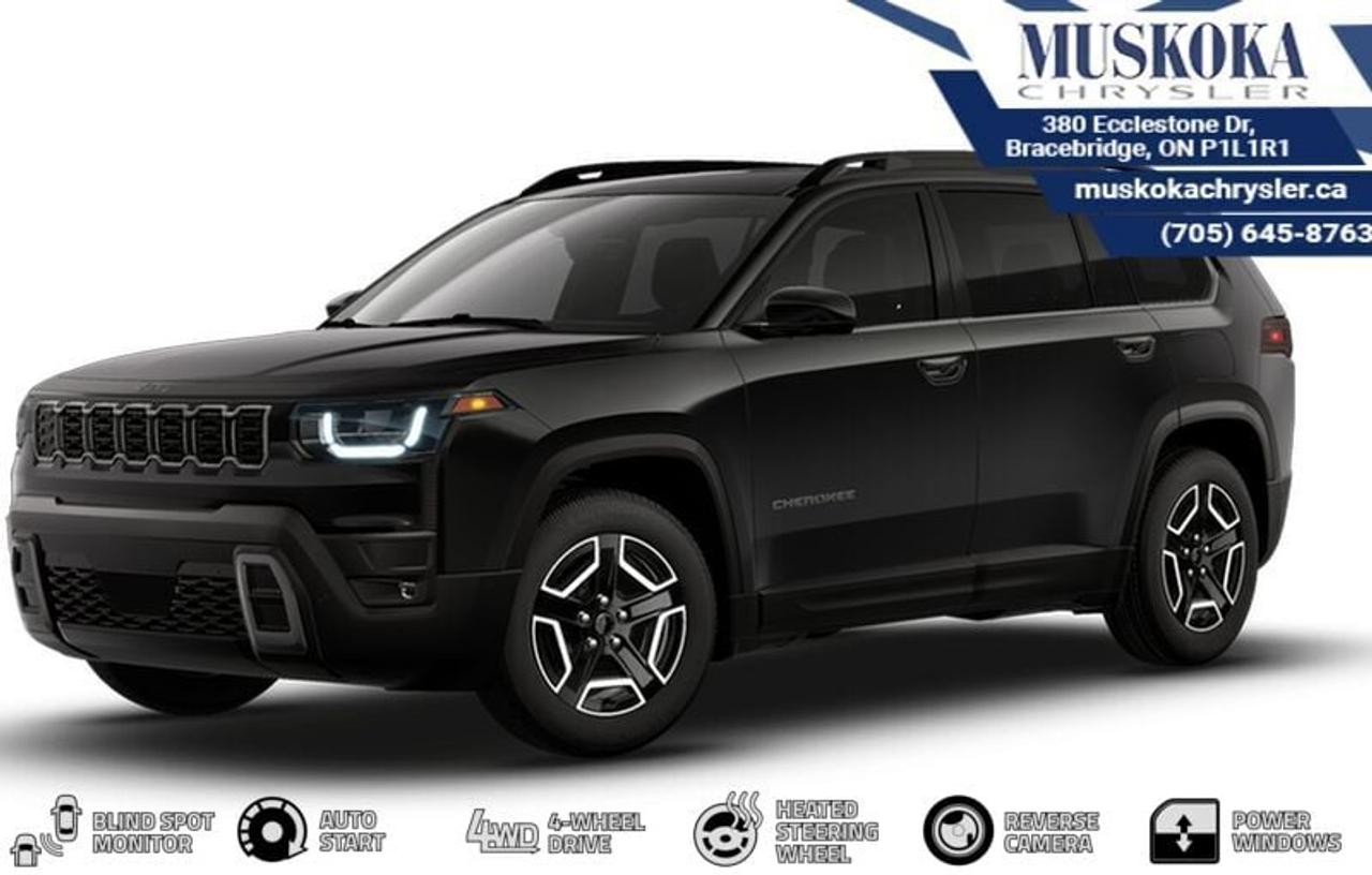 This Jeep Cherokee Laredo, with a 1.6L I-4 intercooled turbo engine engine, features a 1-speed Electronic Variable Transmission (EVT) CVT transmission, and generates 6.7 highway/6.1 city L/100km. Find this vehicle with only 0 kilometers!  Jeep Cherokee Laredo Options: This Jeep Cherokee Laredo offers a multitude of options. Technology options include: Integrated Centre Stack Radio, 2 LCD Monitors In The Front, 6-Months SiriusXM Radio Service, MP3 Capability, Radio w/Seek-Scan, Clock, Speed Compensated Volume Control, Steering Wheel Controls, Voice Activation, Radio Data System and Uconnect External Memory Control.  Safety options include Rain Detecting Variable Intermittent Wipers w/Heated Wiper Park, Airbag Occupancy Sensor, Curtain 1st And 2nd Row Airbags, Driver Monitoring-Alert, Dual Stage Driver And Passenger Front Airbags.  Visit Us: Find this Jeep Cherokee Laredo at Muskoka Chrysler today. We are conveniently located at 380 Ecclestone Dr Bracebridge ON P1L1R1. Muskoka Chrysler has been serving our local community for over 40 years. We take pride in giving back to the community while providing the best customer service. We appreciate each and opportunity we have to serve you, not as a customer but as a friend