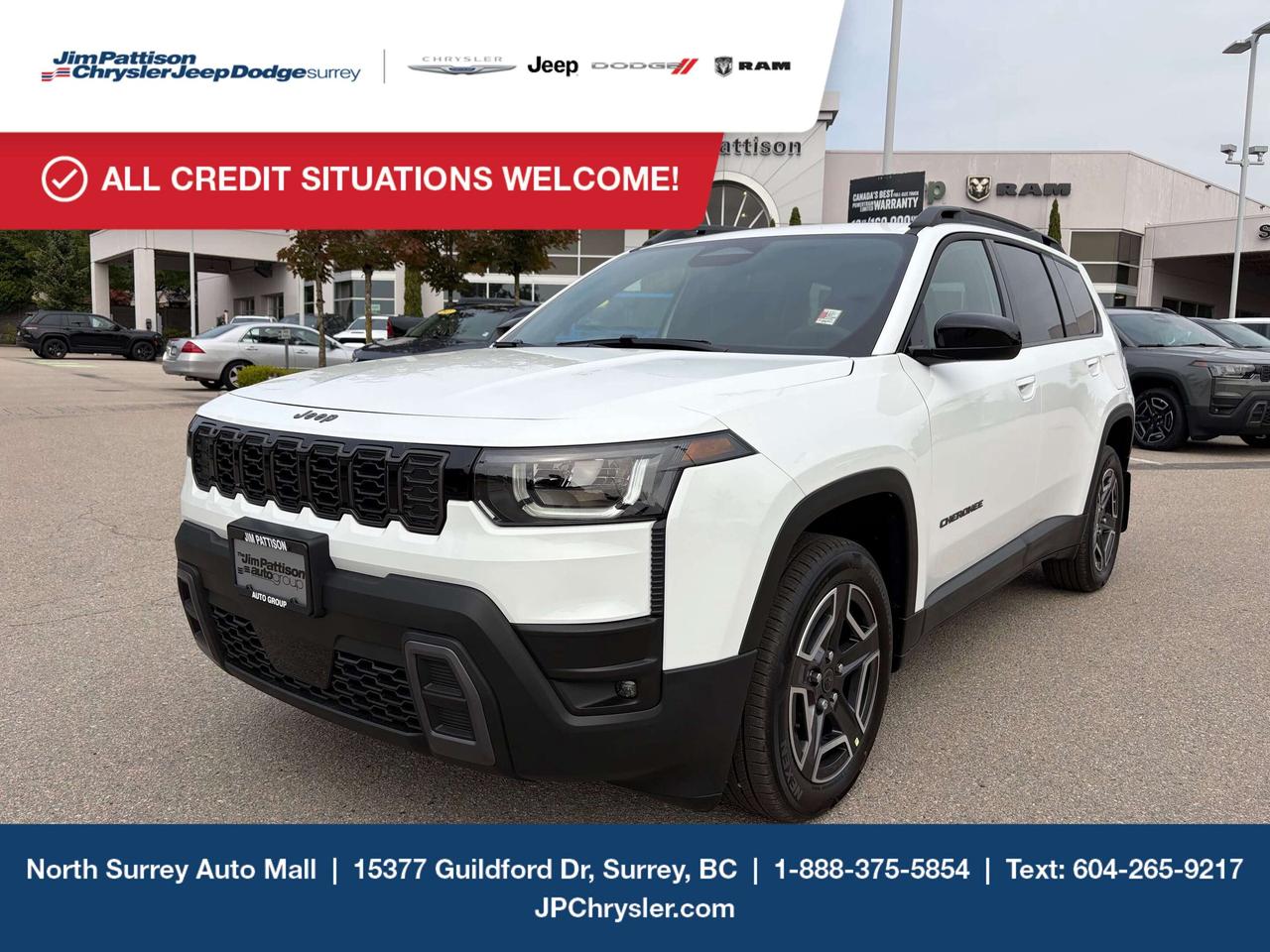 Jim Pattison Chrysler Jeep Dodge is ready to help you find your perfect vehicle. Our team of highly-experienced pros will provide you with the highest level of customer care and we are proud to offer online shopping from the comfort of your home with the new Pick, Price, Purchase Program. Browse our inventory online, create a personal account to track the vehicles you&rsquo;re interested in and the payment options that work best for you. Simple as that! And we will be here to answer all your questions. Visit our website, send us an email or give us a call today and let us get to work for you! -	Price includes freight & PDI, documentation fee ($895), dealer preparation fee ($495), A/C levy ($100), tire levy (up to $32.50), and VSA transaction levy ($10). Finance/lease placement fee ($595) if applicable, GST and PST are additional. Dealer-installed accessories are included, if applicable. Rebates applied after taxes. Rebates applied after taxes. D#30394