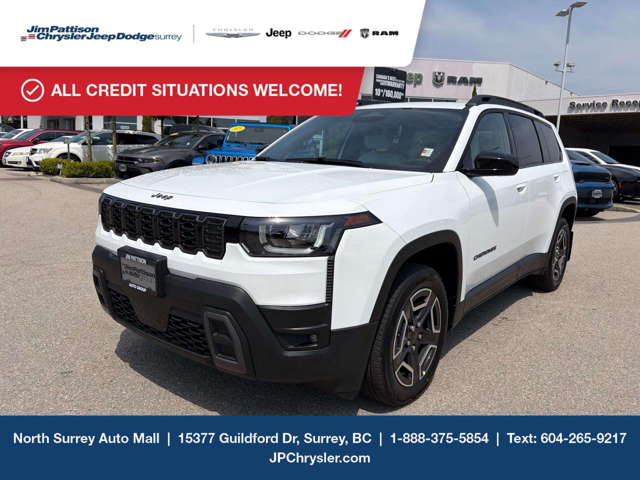 Jim Pattison Chrysler Jeep Dodge is ready to help you find your perfect vehicle. Our team of highly-experienced pros will provide you with the highest level of customer care and we are proud to offer online shopping from the comfort of your home with the new Pick, Price, Purchase Program. Browse our inventory online, create a personal account to track the vehicles you&rsquo;re interested in and the payment options that work best for you. Simple as that! And we will be here to answer all your questions. Visit our website, send us an email or give us a call today and let us get to work for you! -	Price includes freight & PDI, documentation fee ($895), dealer preparation fee ($495), A/C levy ($100), tire levy (up to $32.50), and VSA transaction levy ($10). Finance/lease placement fee ($595) if applicable, GST and PST are additional. Dealer-installed accessories are included, if applicable. Rebates applied after taxes. Rebates applied after taxes. D#30394