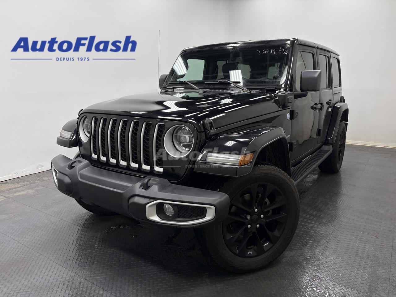 Used 2021 Jeep Wrangler 4xe UNLIMITED SAHARA 4XE, PHEV, CUIR, TOIT AMOVIBLE for sale in Saint-Hubert, QC