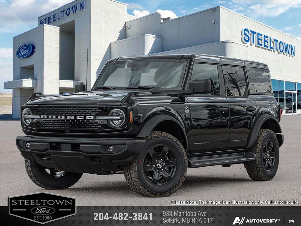 <b>Navigation,  Remote Start,  Heated Seats,  Heated Steering Wheel,  Fog Lamps!</b><br> <br> <br> <br>We value your TIME, we wont waste it or your gas is on us!   We offer extended test drives and if you cant make it out to us we will come straight to you!<br> <br>The 2026 Ford Bronco redefines off-road capability with bold styling, rugged build, and trail-ready purpose. <br> <br>The 2026 Ford Bronco brings adventure to life with its rugged design, intelligent features, and customizable configuration that adapts to off-road landscapes or city escapes. Inside, the cabin features durable materials, intuitive tech and seating tailored for both driver and passengers in every journey. With its strong presence, forward-thinking enhancements and Fords commitment to performance, the Bronco offers a driving experience that thrives in every terrain.<br> <br>This Shadow Black SUV has an Automatic transmission and is powered by a 315HP 2.7L V6 Cylinder Engine. <br> <br> Our Broncos trim level is Outer Banks. Inside, heated leather-trimmed bucket seats with power adjustability, a heated leather steering wheel, and dual-zone automatic climate control create a cabin thats both comfortable and commanding. The 12-inch SYNC 4 touchscreen with wireless Apple CarPlay, Android Auto, and connected navigation keeps you seamlessly in control, while the premium audio system with seven speakers delivers crisp sound wherever the road leads. Every adventure feels effortless thanks to trail-specific systems like Trail Control, Trail Turn Assist, and Trail One-Pedal Drive. Exterior features like 18-inch bright machined aluminum wheels, removable roof panels, and body-coloured accents emphasize capability and confidence. Safety and awareness are bolstered by Ford Co-Pilot360 technologies including BLIS with Cross-Traffic Alert, Lane-Keeping Assist, Automatic Emergency Braking, and a Reverse Sensing System. Combining authentic 4x4 engineering with modern innovation, this SUV is built to perform as fearlessly as it looks, on the trail, on the road, and everywhere in between. This vehicle has been upgraded with the following features: Navigation, Remote Start, Heated Seats, Heated Steering Wheel, Fog Lamps, Lane Keep Assist, Blind Spot Information.<br><br> View the original window sticker for this vehicle with this url <b><a href=http://www.windowsticker.forddirect.com/windowsticker.pdf?vin=1FMEE8BP9TLA86049 target=_blank>http://www.windowsticker.forddirect.com/windowsticker.pdf?vin=1FMEE8BP9TLA86049</a></b>.<br> <br>To apply right now for financing use this link: <a href=http://www.steeltownford.com/?https://CreditOnline.dealertrack.ca/Web/Default.aspx?Token=bf62ebad-31a4-49e3-93be-9b163c26b54c&La target=_blank>http://www.steeltownford.com/?https://CreditOnline.dealertrack.ca/Web/Default.aspx?Token=bf62ebad-31a4-49e3-93be-9b163c26b54c&La</a><br><br> <br/> Total  rebate of $2500 is reflected in the price.   Incentives expire 2026-06-01.  See dealer for details. <br> <br>Family owned and operated in Selkirk for 35 Years.  <br>Steeltown Ford is located just 20 minutes North of the Perimeter Hwy, with an onsite banking center that offers free consultations. <br>Ask about our special dealer rates available through all major banks and credit unions.<br>Dealer retains all rebates, plus taxes, govt fees and Steeltown Protect Plus.<br>Steeltown Ford Protect Plus includes:<br>- Life Time Tire Warranty <br>Dealer Permit # 1039<br><br><br> Come by and check out our fleet of 120+ used cars and trucks and 160+ new cars and trucks for sale in Selkirk.  o~o