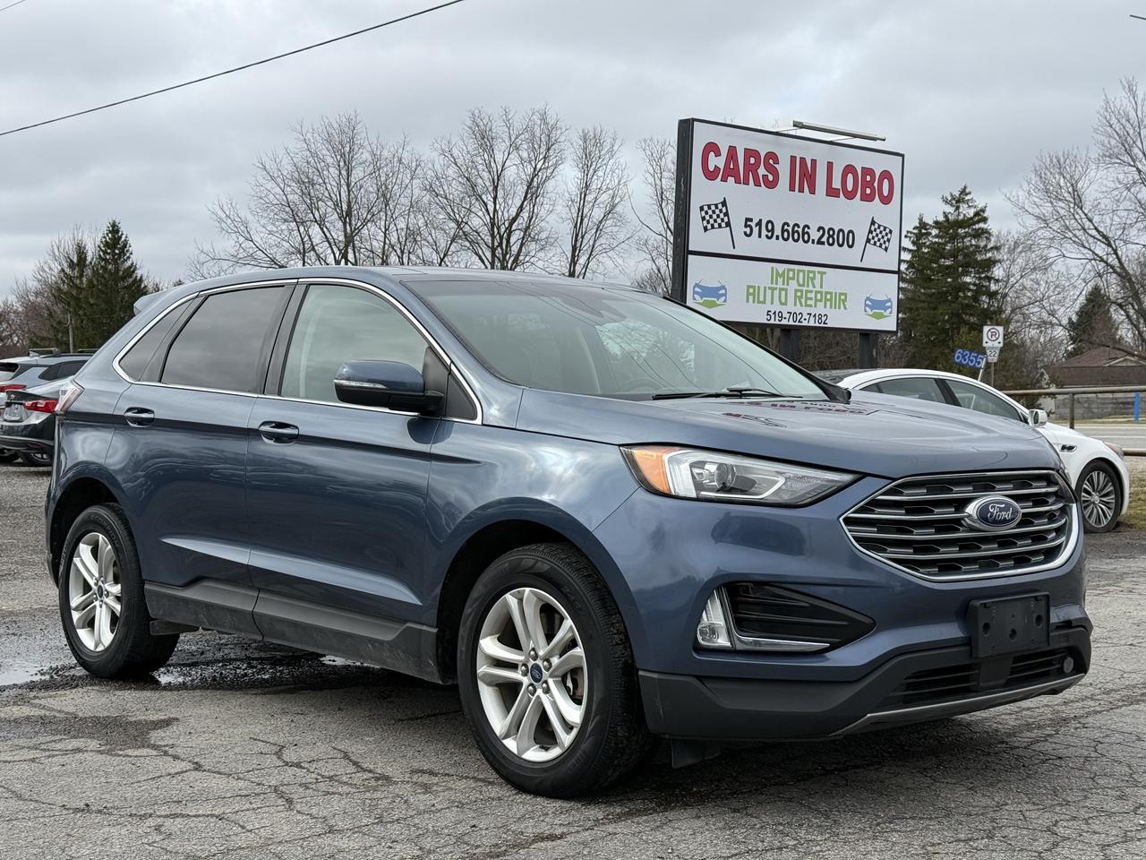<p>2019 FORD EDGE SEL!</p><p>Safety inspection included in the full asking price // Carfax available&nbsp;</p><p>&nbsp;</p><p>&nbsp;</p><p>&nbsp;</p><p>&nbsp;</p><p>&nbsp;</p><p data-start=139 data-end=305><strong>CARS IN LOBO LTD.&nbsp; &ndash; Your trusted pre-owned vehicle destination!</strong></p><p>&nbsp;</p><p data-start=139 data-end=305><strong>Located at 6355 Egremont Dr, Komoka, ON N0L 1R0 &mdash; just 7 km west of Hyde Park Rd. Heading west on Fanshawe Park Rd as it becomes Egremont Dr, you&rsquo;ll find us at the traffic lights on the corner of Egremont Dr & Narin Rd in Middlesex county township of Lobo.&nbsp;</strong></p><p>&nbsp;</p><p data-start=139 data-end=305><strong>Serving London, Ontario/Middlesex County for over 10 years. A registered member of the UCDA (Used Car Dealers Association of Ontario) and fully licensed with OMVIC (Ontario Motor Vehicle Industry Council).</strong></p><p>&nbsp;</p><hr><p>&nbsp;</p><p data-start=139 data-end=305><strong><span style=font-size: 14pt;>CARS IN LOBO LTD. (Buy - Sell - Trade - Finance)&nbsp; </span><span style=font-size: 14pt;>Office#&nbsp; 519 666 2800 </span><span style=font-size: 14pt;>TEXT# 519 630 6660</span></strong></p><p>&nbsp;</p><hr><p>&nbsp;</p><p data-start=312 data-end=770><strong>- /Quality, locally sourced pre-owned vehicles at a competitive price<br>- /Safety certification Inspection included at the Full Asking Price! (unless listed otherwise)</strong><br><strong>- /We take all trade ins at a competitive & fair value&nbsp;</strong><br><strong>- /We buy cars outright with no purchase&nbsp;necessary</strong><br data-start=352 data-end=355><strong>- /CARFAX reports available on all cars</strong><br data-start=462 data-end=465><strong>- /Extended warranty options available</strong><br data-start=590 data-end=593><strong>- /Financing options available</strong><br data-start=642 data-end=645><strong>- /We register & plate your vehicle for you (Licensing Extra)</strong><br data-start=714 data-end=717><strong>- /No hidden fees. No pressure. Easy going team that is here to help.&nbsp;</strong></p><p>&nbsp;</p><p data-start=777 data-end=908><strong>Message us anytime or feel free to drop by! We are here to help make your next vehicle purchase simple and stress-free. -> OPEN 6 DAYS WEEK MONDAY - SATURDAY&nbsp;</strong></p><p>&nbsp;</p><p data-start=777 data-end=908>&nbsp;</p>