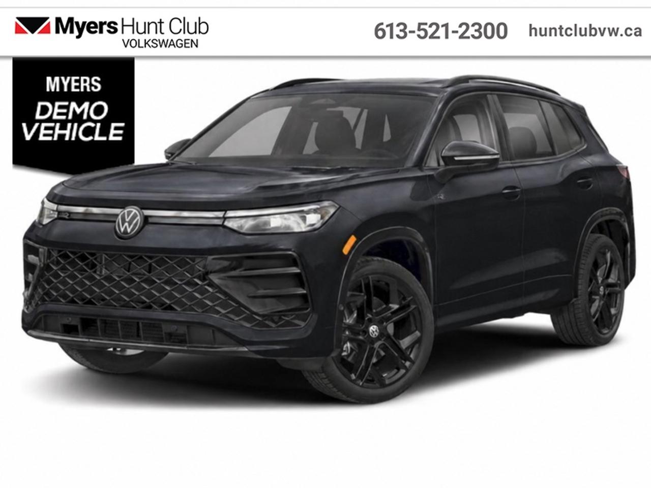 <b>Low Mileage, Sunroof,  Power Liftgate,  Wireless Charging,  Heated Seats,  Heated Steering Wheel!</b><br> <br> The 2026 Volkswagen Tiguan blends fresh styling, enhanced dynamics and versatile compact SUV appeal into one modern package.<br> <br>From the outside, the 2026 Volkswagen Tiguan makes a bold impression with its upright proportions, sharp body lines and modern lighting elements that reflect Volkswagens evolving design language. Inside, the cabin highlights quality materials, intuitive connectivity and seating designed to comfortably accommodate passengers and gear. With its refined look, intelligent features and Volkswagens reputation for engineering, the Tiguan delivers a well-balanced and engaging compact SUV experience.<br> <br>This Deep Black Pearl SUV has an Automatic transmission and is powered by a 2.0L I4 16V GDI DOHC Turbo engine. Equipped with that spritely motor it gets 10.4 L/100 km in the city and uses just 7.6 L/100 km out on the highway according to Transport Canada. <br> <br> Our Tiguans trim level is Comfortline R-Line Black Edition. This trim rewards you with a dual-panel sunroof and blacked out exterior styling, along with other standard features like heated front seats with a heated steering wheel, a power liftgate for rear cargo access, adaptive cruise control, remote engine start, wireless device charging, and a 12.9-inch infotainment screen with wireless Apple CarPlay and Android Auto. Safety features also include lane keep assist with lane departure warning, collision mitigation, blind spot alert, and front and rear parking sensors. This vehicle has been upgraded with the following features: Sunroof, Power Liftgate, Wireless Charging, Heated Seats, Heated Steering Wheel, Adaptive Cruise Control, Remote Start. This is a demonstrator vehicle driven by a member of our staff and has just 10089 km.<br><br> <br>To apply right now for financing use this link: <a href=https://www.huntclubvw.ca/financing-request/ target=_blank>https://www.huntclubvw.ca/financing-request/</a><br> <br/>Incentives expire 2026-08-31. See dealer for details. <br><br>At Myers Hunt Club Volkswagen, our focus is customers like you. Our dedicated service, parts, and sales team are here to make your automotive experience a special one. We are very proud of our achievements and awards over the last 25 years and are committed to providing the same great service to our present and future customers. If youre looking for a vehicle, Myers Hunt Club Volkswagen is your destination for new, used, and certified pre-owned Volkswagen vehicles as well as other makes and models. Whatever your needs, we can help you here at Myers Hunt Club Volkswagen. </br><br> Come by and check out our fleet of 40+ used cars and trucks and 130+ new cars and trucks for sale in Gloucester.  o~o