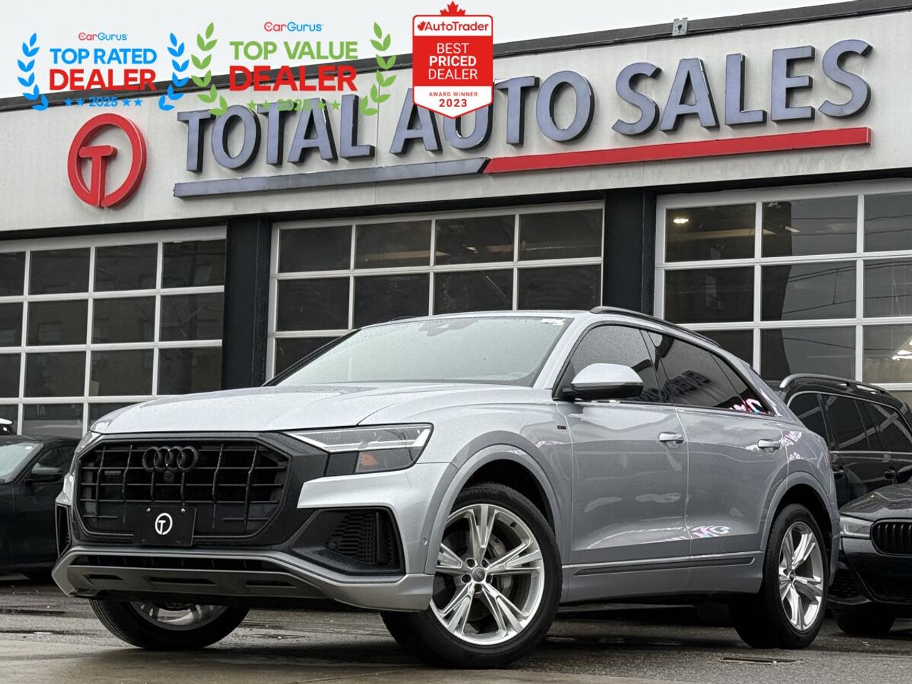 ** JUST ARRIVED! DONT MISS OUT ON THIS!! ** <br/> ** CLEAN TITLE, CARFAX VERIFIED! ** <br/> ** RATES AS LOW AS 6.99 OAC ** <br/> <br/> <br/> ==>> WE FINANCE ALL CREDIT TYPES! NEW TO THE COUNTRY?! NO PROBLEM! BAD CREDIT?! NO PROBLEM! <br/> ===>> YOU CAN APPLY ONLINE ON OUR WEBSITE OR IN PERSON! <br/> <br/> <br/> **GORGEOUS SILVER EXTERIOR ON PREMIUM BLACK LEATHER! COMES LOADED WITH PANORAMIC GLASS ROOF, HEATED & VENTILATED FRONT SEATS, HEATED STEERING WHEEL, 360 CAMERA WITH PARKING ASSIST, 3D SURROUND VIEW, INTERIOR LIGHTING, WIRELESS APPLE CARPLAY, POWER TAILGATE & MUCH MUCH MORE!! ** <br/> <br/> <br/> <br/> <br/> >>>> FOLLOW US ON INSTAGRAM @ <br/> TOTALAUTOSALES <br/> <br/> <br/> *** PLEASE CALL (437) 494-3945 *** <br/> OUR NEW LOCATION: <br/> 2430 FINCH AVE WEST, NORTH YORK, M9M 2E1 <br/> <br/> <br/> *** CERTIFICATION: Have your new preowned vehicle certified at TOTAL AUTO SALES! We offer a full safety inspection exceeding industry standards, including oil change and professional detailing before delivery. Vehicles are not drivable, if not certified or e-tested, a certification package is available for $989. All trade-ins are welcome. Taxes, Finance fee and licensing are extra.** <br/> <br/> <br/> ** WARRANTY. We provide extended warranties up to 48m with optional coverage up to 10,000$ per/claim with unlimited kms. ** <br/> *** PLEASE CALL (437) 494-3945 *** <br/> TOTAL AUTO SALES 2430 FINCH AVE WEST, NORTH YORK, M9M 2E1 <br/> <br/> <br/> ** To the best of our ability, we have made an effort to ensure that the information provided to you in this ad is accurate. We do not take any responsibility for any errors, omissions or typographic mistakes found on all our ads. Prices may change without notice. Please verify the accuracy of the information with our sales team. ** <br/>