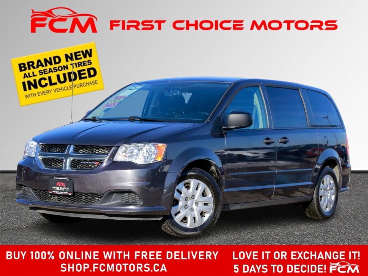** ** SPECIAL LIMITED TIME OFFER ** ** PURCHASE ANY VEHICLE THIS WEEK AND RECEIVE 4 BRAND-NEW ALL-SEASON TIRES AT NO ADDITIONAL COST!!! DON   T MISS THIS EXCLUSIVE CHANCE TO UPGRADE YOUR RIDE AND STAY PREPARED FOR ANY WEATHER!!! <br><br>EXCITING NEWS FROM FIRST CHOICE MOTORS! Our brand-new online showroom is now open to the public, bringing the ultimate car shopping experience right to your fingertips! Enjoy a 100% online car shopping experience, with over 500 certified vehicles in stock, comprehensive protection plans, and thousands of new auto parts & accessories available! Plus, for a limited time, were offering FREE deliveries across Ontario on all vehicle purchases! Dont miss out   visit Shop.fcmotors.ca to find and upgrade your perfect vehicle today!<br><br>Welcome to First Choice Motors, the largest car dealership in Toronto of pre-owned cars, SUVs, and vans priced between $5000-$15,000. With an impressive inventory of over 300 vehicles in stock, we are dedicated to providing our customers with a vast selection of affordable and reliable options. <br><br>Were thrilled to offer a used 2016 Dodge Grand Caravan SE, grey color with 193,000km (STK#9622) This vehicle was $10990 NOW ON SALE FOR $9990. It is equipped with the following features:<br>- Automatic Transmission<br>- Stow & Go<br>- 7 Passenger<br>- Power windows<br>- Power locks<br>- Power mirrors<br>- Air Conditioning<br><br>At First Choice Motors, we believe in providing quality vehicles that our customers can depend on. All our vehicles come with a 36-day guarantee on all safety related items. We also offer additional warranty options up to 5 years for our customers who want extra peace of mind.<br><br>Furthermore, all our vehicles are sold fully certified with brand new brakes rotors and pads, a fresh oil change, and brand new set of all-season tires installed & balanced. You can be confident that this car is in excellent condition and ready to hit the road.<br><br>At First Choice Motors, we believe that everyone deserves a chance to own a reliable and affordable vehicle. Thats why we offer financing options with low interest rates starting at 7.9% O.A.C. Were proud to approve all customers, including those with bad credit, no credit, students, and even 9 socials. Our finance team is dedicated to finding the best financing option for you and making the car buying process as smooth and stress-free as possible.<br><br>Our dealership is open 7 days a week to provide you with the best customer service possible. We carry the largest selection of used vehicles for sale under $9990 in all of Ontario. We stock over 300 cars, mostly Hyundai, Chevrolet, Mazda, Honda, Volkswagen, Toyota, Ford, Dodge, Kia, Mitsubishi, Acura, Lexus, and more. With our ongoing sale, you can find your dream car at a price you can afford. Come visit us today and experience why we are the best choice for your next used car purchase!<br><br>All prices include $22.00 OMVIC Fee.  Excludes, license plates, ownership registration and ONTARIO HST (13%)<br>*No Credit Card payments can be accepted for Vehicle Purchases*