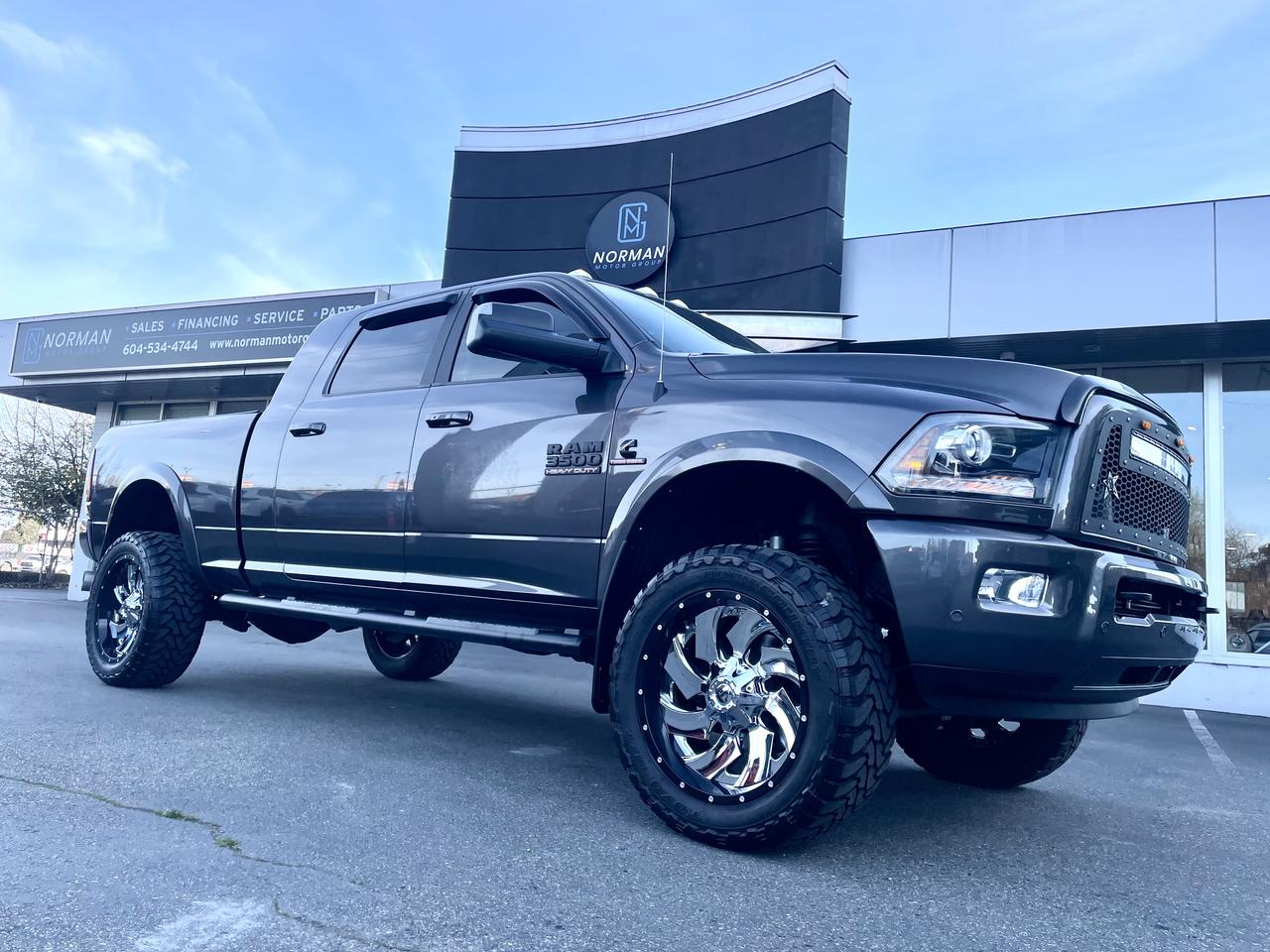 Used 2017 RAM 3500 4WD Mega Cab Laramie SPORT AISIN DIESEL LIFTED for sale in Langley, BC