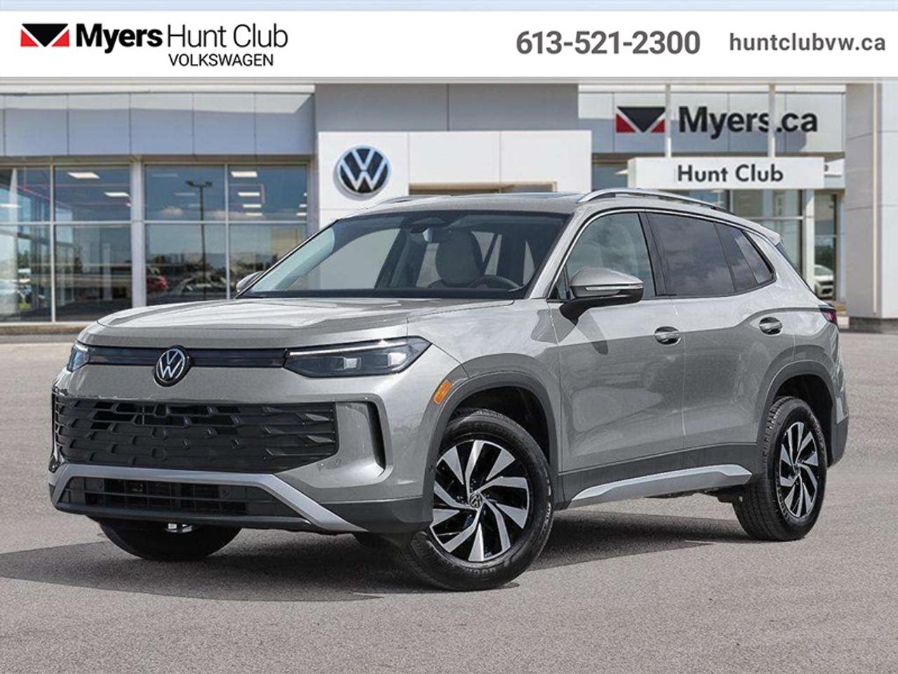 <b>Wireless Charging,  Heated Seats,  Heated Steering Wheel,  Adaptive Cruise Control,  Remote Start!</b><br> <br> The 2026 Volkswagen Tiguan adapts smoothly from daily commutes to weekend adventures thanks to its smart usability and sophisticated build.<br> <br>From the outside, the 2026 Volkswagen Tiguan makes a bold impression with its upright proportions, sharp body lines and modern lighting elements that reflect Volkswagens evolving design language. Inside, the cabin highlights quality materials, intuitive connectivity and seating designed to comfortably accommodate passengers and gear. With its refined look, intelligent features and Volkswagens reputation for engineering, the Tiguan delivers a well-balanced and engaging compact SUV experience.<br> <br>This Pyrite Silver Metallic SUV has an Automatic transmission and is powered by a 2.0L I4 16V GDI DOHC Turbo engine. Motivated by that economical motor it gets 10.4 L/100 km in the city and uses just 7.6 L/100 km out on the highway according to Transport Canada. <br> <br> Our Tiguans trim level is Trendline. Standard features include heated front seats with a heated steering wheel, adaptive cruise control, remote engine start, wireless device charging, and a 12.9-inch infotainment screen with wireless Apple CarPlay and Android Auto. Safety features also include lane keep assist with lane departure warning, collision mitigation, blind spot alert, and front and rear parking sensors. This vehicle has been upgraded with the following features: Wireless Charging, Heated Seats, Heated Steering Wheel, Adaptive Cruise Control, Remote Start, Lane Keep Assist, Blind Spot Detection.<br><br> <br>To apply right now for financing use this link: <a href=https://www.huntclubvw.ca/financing-request/ target=_blank>https://www.huntclubvw.ca/financing-request/</a><br> <br/>Incentives expire 2026-08-31. See dealer for details. <br><br>At Myers Hunt Club Volkswagen, our focus is customers like you. Our dedicated service, parts, and sales team are here to make your automotive experience a special one. We are very proud of our achievements and awards over the last 25 years and are committed to providing the same great service to our present and future customers. If youre looking for a vehicle, Myers Hunt Club Volkswagen is your destination for new, used, and certified pre-owned Volkswagen vehicles as well as other makes and models. Whatever your needs, we can help you here at Myers Hunt Club Volkswagen. </br><br> Come by and check out our fleet of 40+ used cars and trucks and 120+ new cars and trucks for sale in Gloucester.  o~o