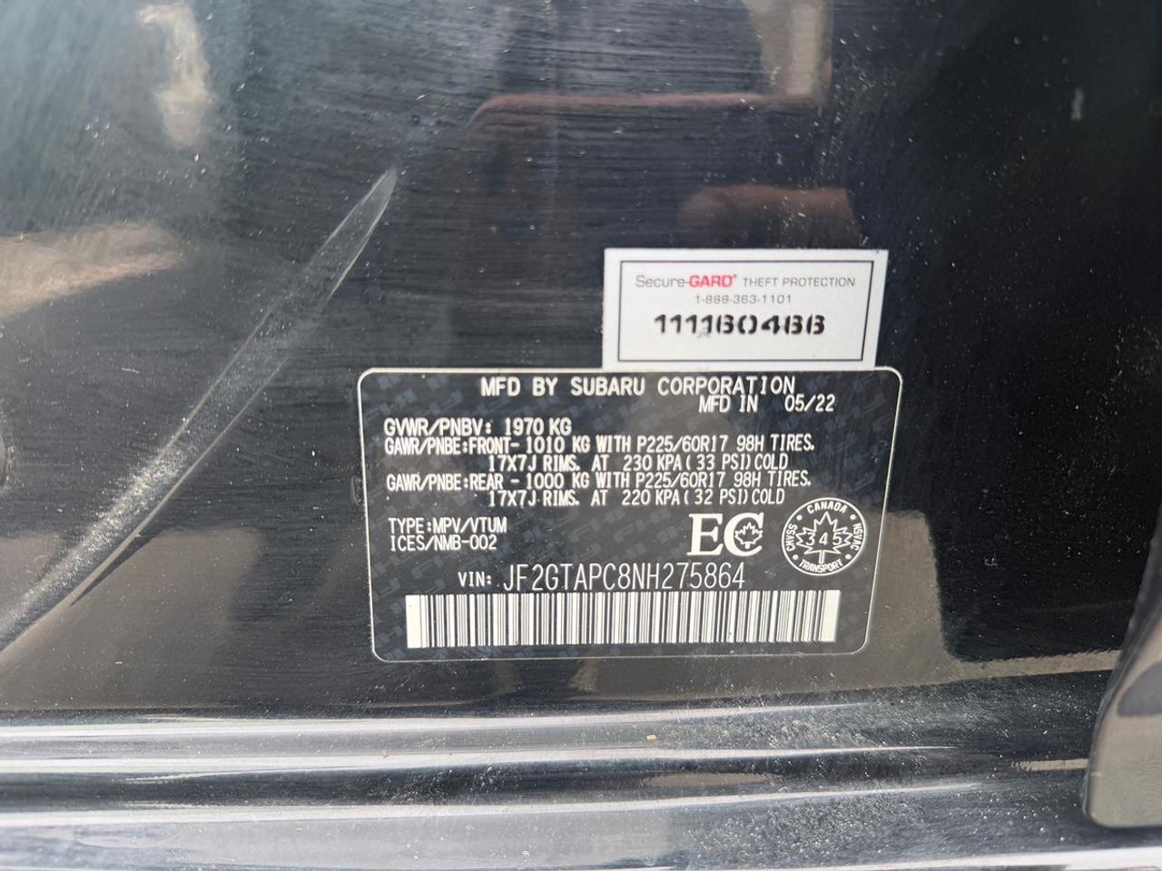 2022 Subaru Crosstrek Premium Photo