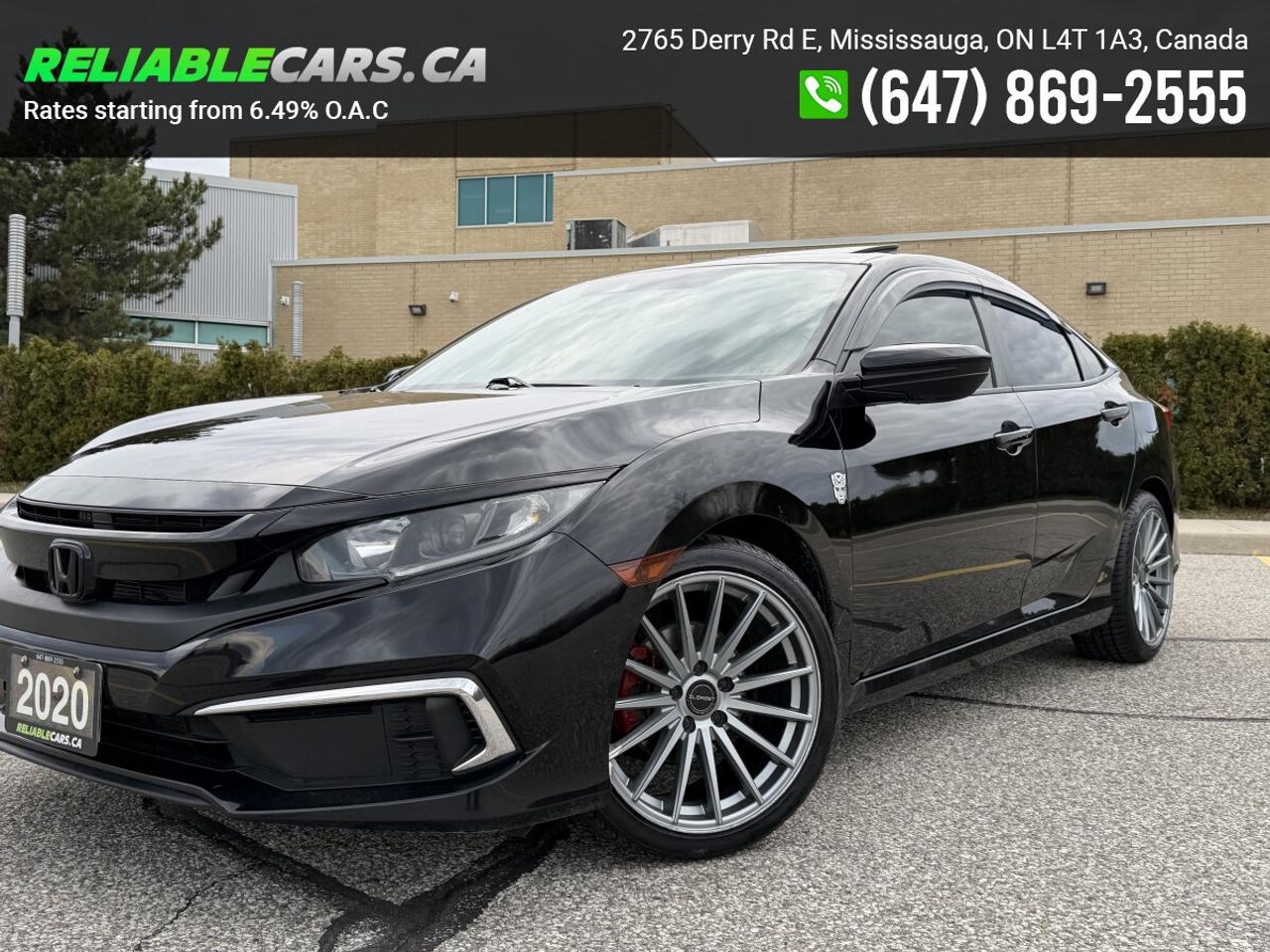 2020 Honda Civic EX | No-Accident | Sunroof | Sport Rims | Loaded Photo2