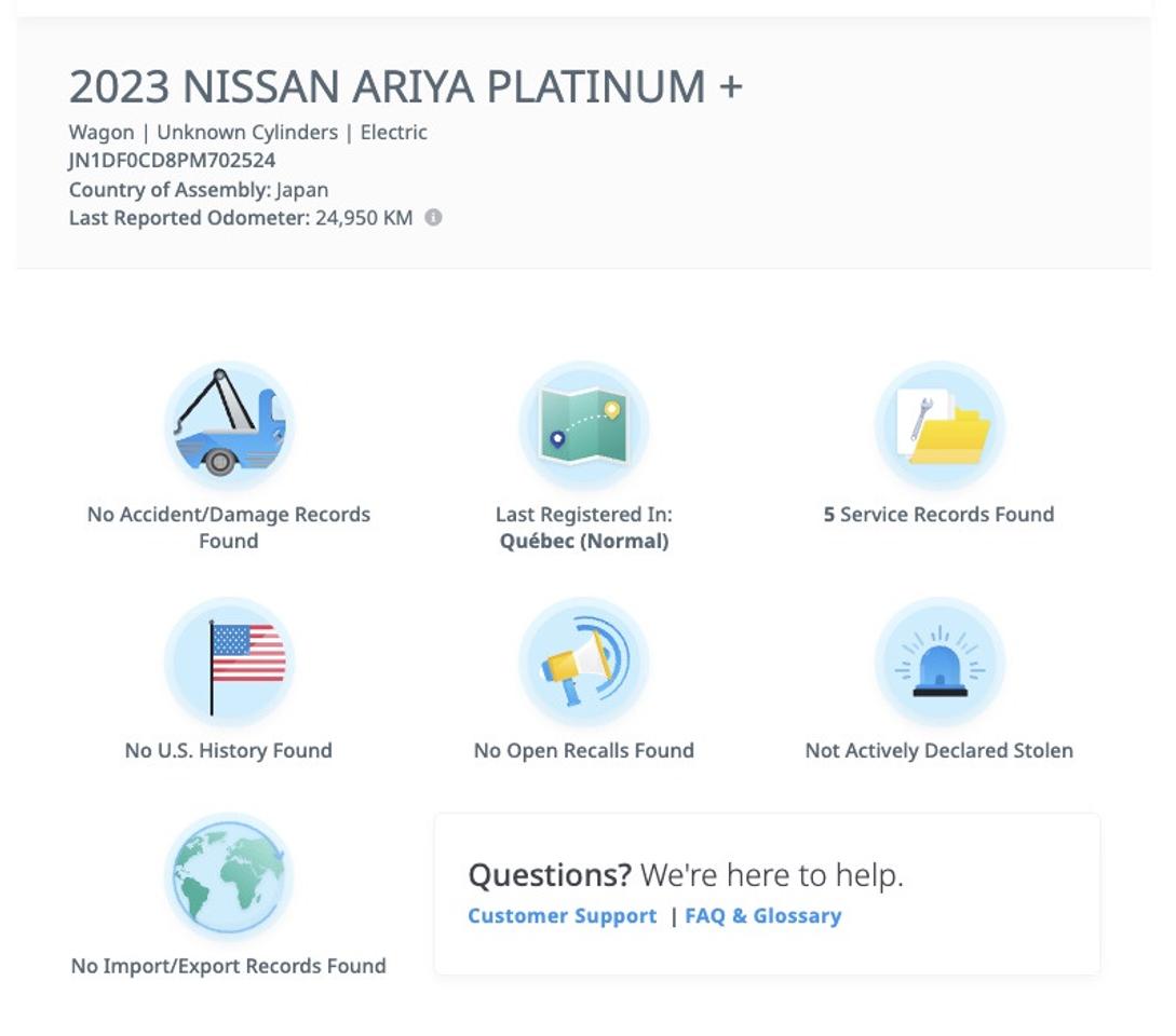2023 Nissan Ariya PLATINUM+ e-4ORCE AWD   Fully Loaded! Clean CARFAX Photo