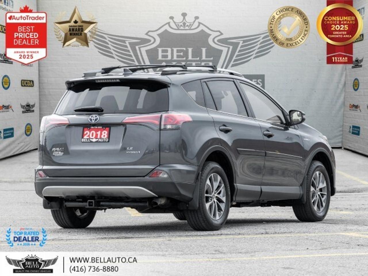 2018 Toyota RAV4 Hybrid LE+   B.CAM   B.SPOT   ROOFRACKS   NOACCIDE Photo