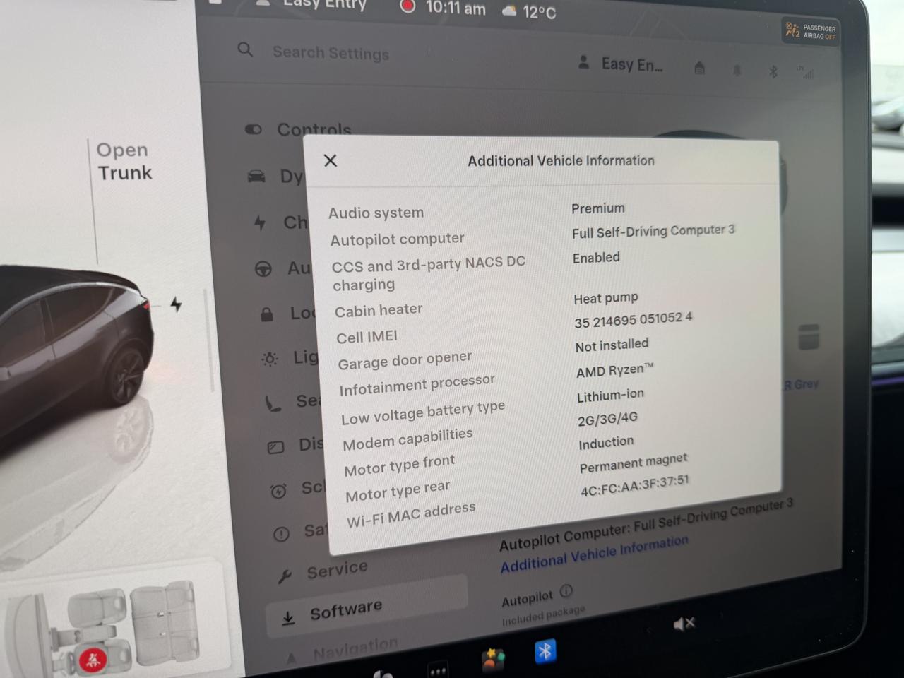 2022 Tesla Model Y Long Range AWD 1 Owner Ambient Lighting Certified Photo