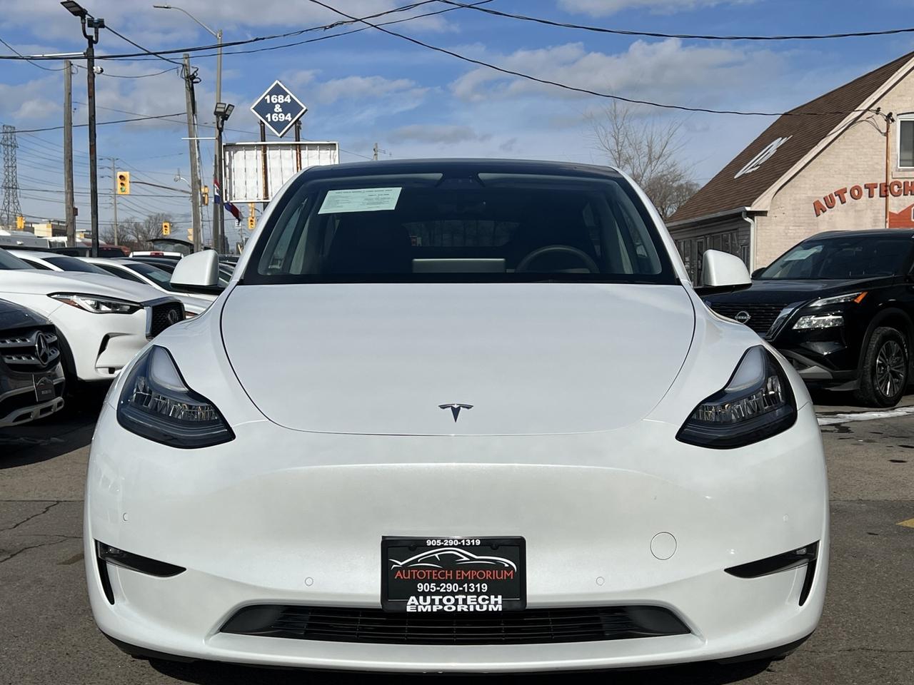2021 Tesla Model Y Long Range AWD   Pano Roof   Leather   Blind Spot Photo