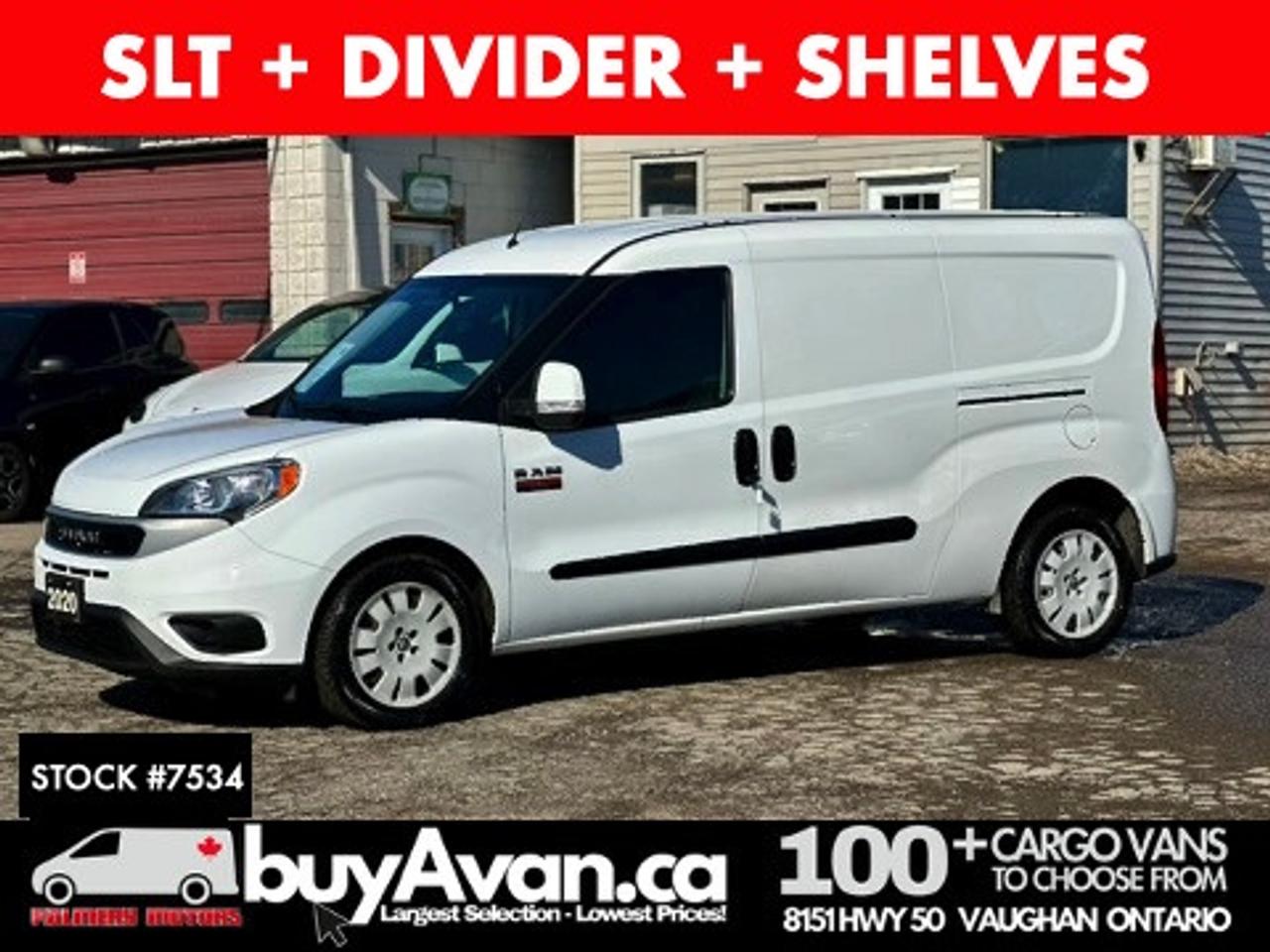 2020 RAM Cargo Van Promaster City SLT + Divider Shelves Photo0