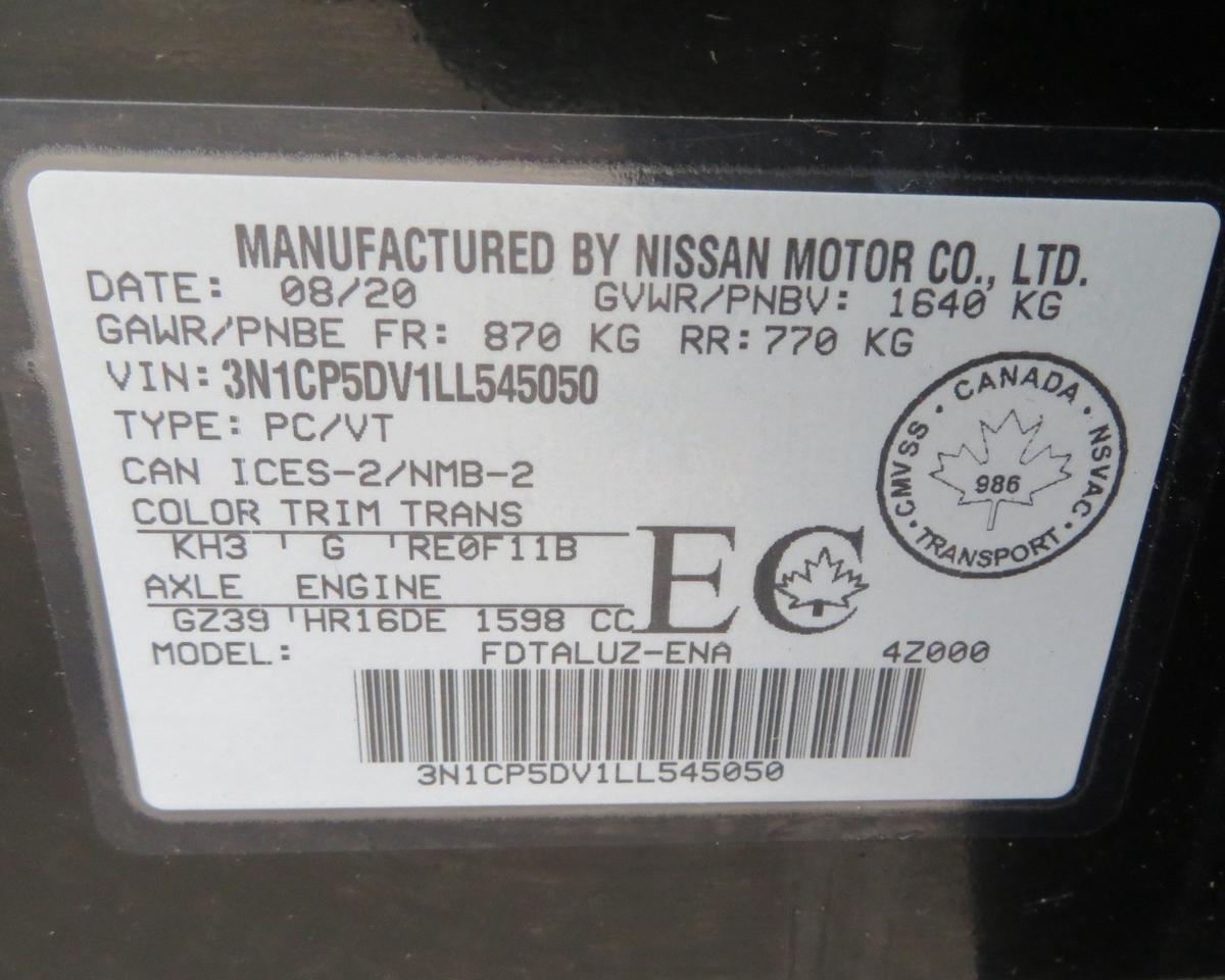 2020 Nissan Kicks SR FWD Photo