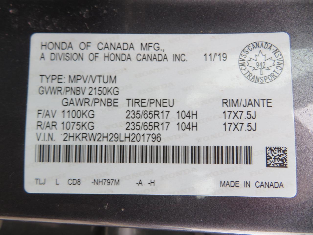2020 Honda CR-V LX AWD Photo
