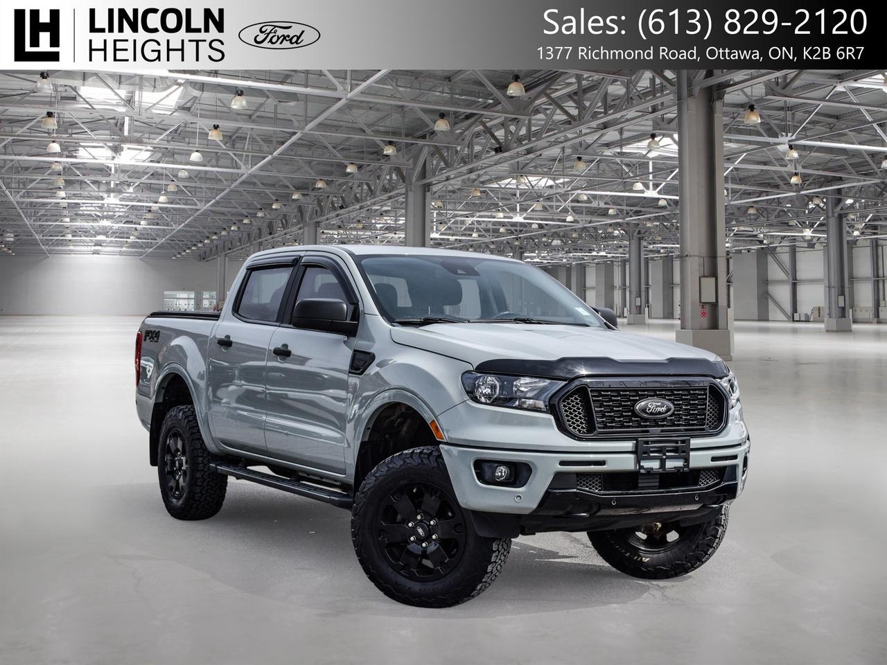 Contact us now: (613) 829-2120  Recent Arrival!      Odometer is 39201 kilometers below market average!    2021 Ford 4D Crew Cab Ranger Cactus Gray      4WD EcoBoost 2.3L I4 GTDi DOHC Turbocharged VCT      A quality Lincoln Heights Ford Pre Owned Special!, 4WD.    Here at Lincoln Heights we offer many options to help you find the vehicle that is right for you! Our New Vehicles come with a 3-year/60,000 km Major Component warranty and a 5-year/100,000 km Powertrain warranty. All of our Used Vehicles come with a Carfax Report and are delivered with a 3-month/5,000 km Major Component warranty or the remainder of the manufacture warranty, whichever is greater. Taxes and licensing extra, contact us at 613-829-2120 for more details!