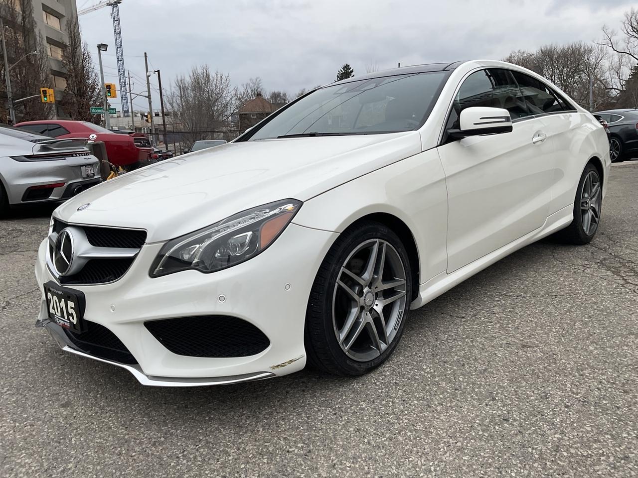 2015 Mercedes-Benz E-Class E400 4MATIC Coupe - RED LTHR! NAV! 360 CAM! BSM! P Photo2