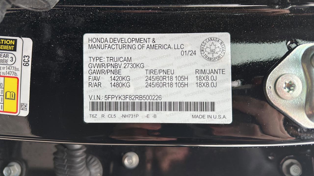 2024 Honda Ridgeline Black Edition AWD Photo