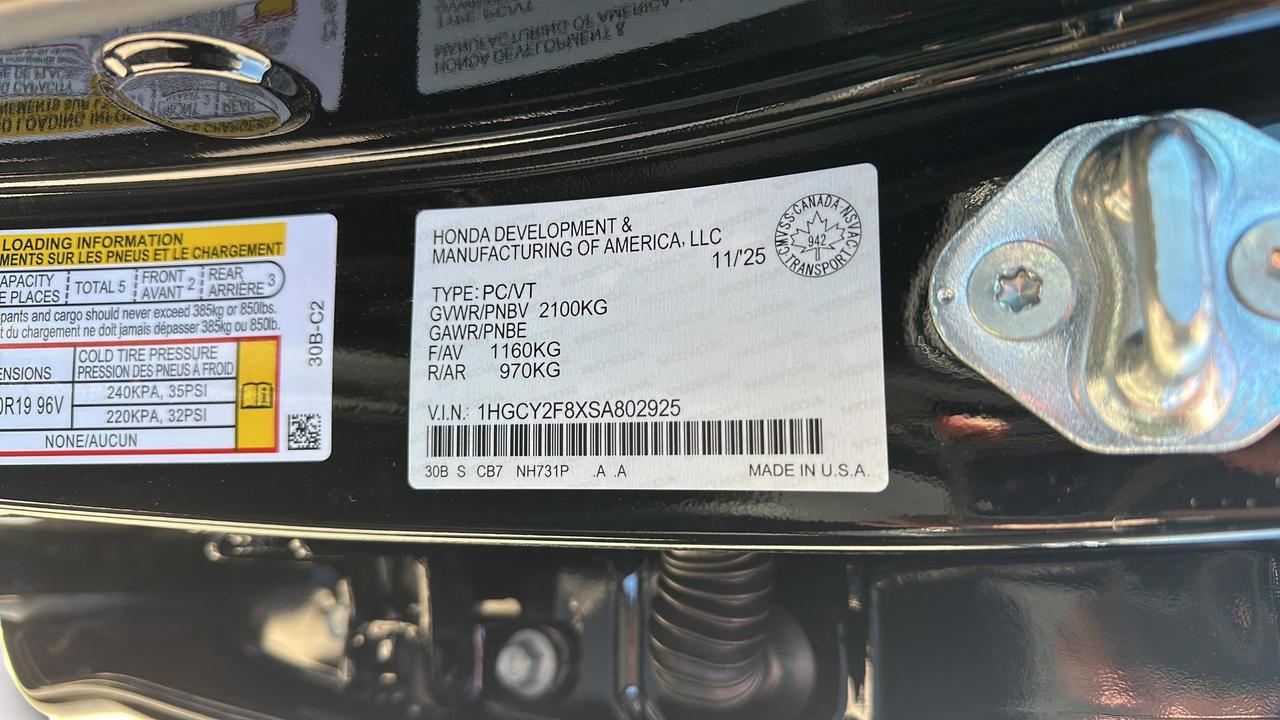 2025 Honda Accord Hybrid Touring eCVT Photo