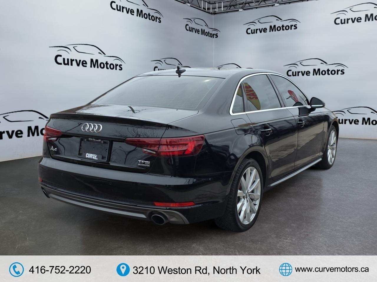 2018 Audi A4 2.0 TFSI quattro S tronic * CARPLAY / LOW KM / CAM Photo