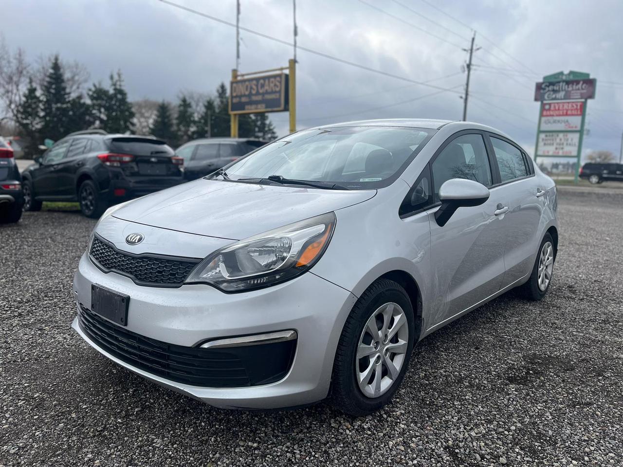 <p>*CERTIFIED,</p><p>We finance</p><p>Contact us for pre approval,</p><p>DINOS CARS</p><p>-Safety certification included in the price ( UNLESS SPECIFIED OTHERWISE ie. AS IS VEHICLES)</p><p>-IF YOU CANT COME TO US WELL DRIVE TO YOU ( WITHIN A REASONABLE DISTANCE TO VIEW) DELIVERY ALSO AVAILABLE</p><p>-Certified Quality Pre owned Vehicles</p><p>-Carfax history report available for every vehicle</p><p>-Licensing and tax are extra</p><p>-Open by Appointment Call or text(519)697-3866</p><p>-4016 Dundas St E, London, ON N5V 5C6</p><p>Looking for a reliable and economical ride? Check out this sleek 2016 Kia Rio LX+ sedan, now available at Dinos Cars! This stylish silver Kia is perfect for navigating city streets or cruising the open highway. Its classic design and practical features make it an ideal choice for first-time buyers, commuters, or anyone seeking a fuel-efficient and dependable vehicle. With its comfortable black interior and automatic transmission, youll enjoy a smooth and easy driving experience. This Rio has been well-maintained and has 155,863km on the odometer.</p><p>This Kia Rio LX+ offers a fantastic combination of practicality and comfort. Here are five standout features:</p><ul><li><strong>Fuel Efficiency:</strong> Save money at the pump with this gas-sipping sedan, perfect for those long commutes or weekend getaways.</li><li><strong>Automatic Transmission:</strong> Enjoy effortless driving with its smooth-shifting automatic transmission.</li><li><strong>Spacious Interior:</strong> Comfortable seating for passengers and a generous trunk for all your cargo needs.</li><li><strong>Reliable Performance:</strong> Kia is known for its dependable vehicles, and this Rio is no exception.</li><li><strong>Stylish Design:</strong> Its modern and attractive exterior is sure to turn heads wherever you go.</li></ul><p><strong><em>Powered by AutoIntelligence&trade;</em></strong> Vehicle information has been generated using artificial intelligence and is provided for informational purposes only. While efforts are made to ensure accuracy, please confirm all details directly with the dealer.</p>