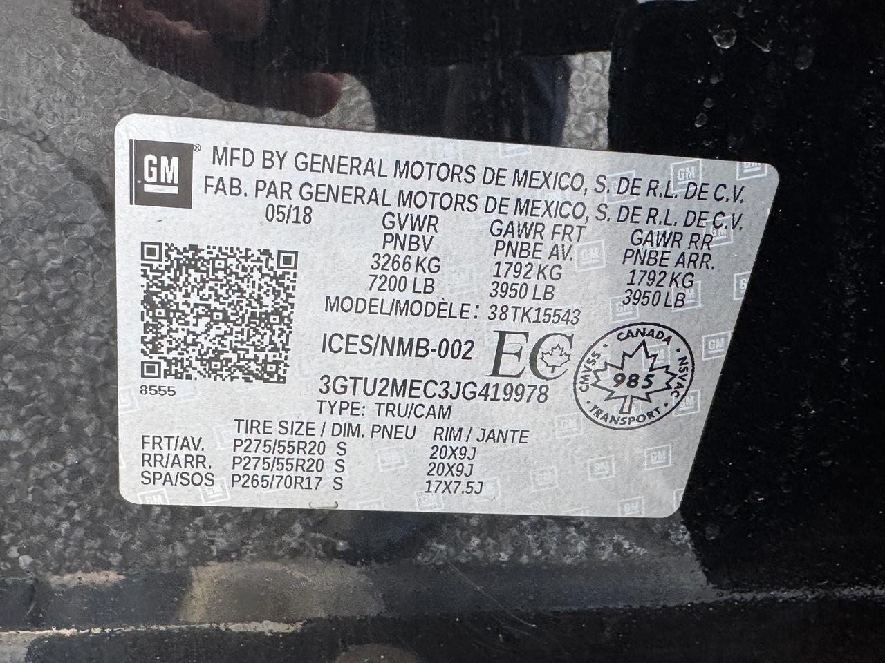 2018 GMC Sierra 1500 5.3L V8 4WD Crew SLE+Lifted+Tinted+Rust Proofed Photo
