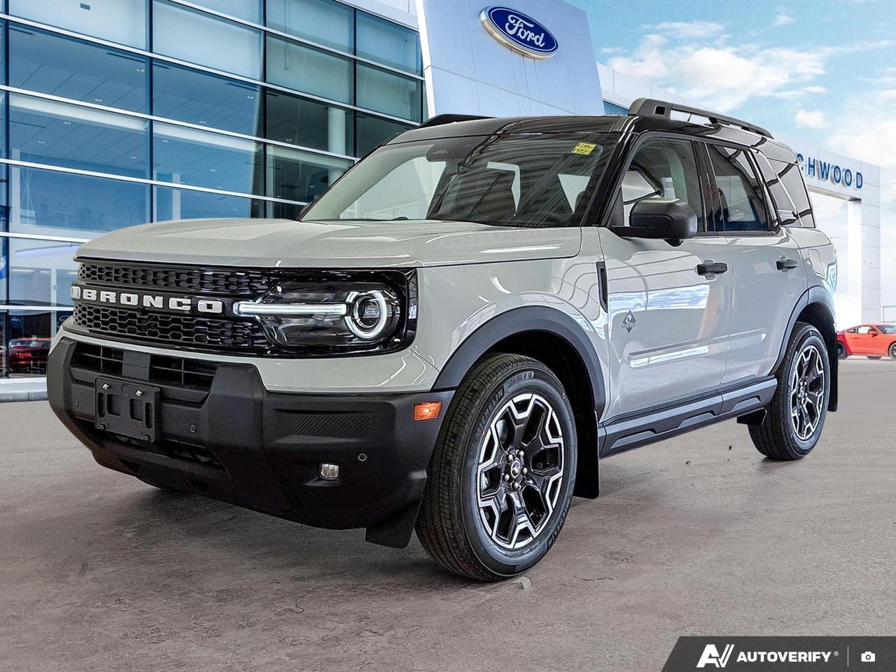 The 2026 Ford Bronco Sport Outer Banks is built for those who want genuine capability without sacrificing everyday comfort. With a capable 1.5L 3-cylinder engine, full-time 4WD, and a suite of advanced safety and driver-assist technology, this is a new SUV ready to handle whatever your week looks like  from city commutes to weekend trails.

- Brand new with only 26 km  truly fresh off the lot
- Part and Full-Time Four-Wheel Drive for confident handling on varied terrain
- Adaptive Cruise Control with Stop-and-Go for relaxed highway driving
- Heated Leatherette Steering Wheel and Voice Activated Dual Zone Front Automatic Air Conditioning for year-round comfort
- BLIS Blind Spot Information System, Lane Centering, and Rear Cross-Traffic Braking for comprehensive safety awareness
- Driver Monitoring Alert and Evasion Assist add an extra layer of active protection
- Fuel-efficient at 7.8 L/100 km highway and 9.3 L/100 km city
- LED Auto High-Beam Headlamps and Deep Tinted Glass for a refined exterior look

Ready to make this Bronco Sport yours? You can reserve it online, start your purchase through our website at birchwoodford.ca, or contact us directly to book a test drive at Birchwood Ford. Our team is here to make the process straightforward and easy.
Birchwood Ford is your choice for New Ford vehicles in Winnipeg. 

At Birchwood Ford, we hold ourselves to the highest standard. Our number one focus is customer satisfaction which has awarded us the Ford of Canadas Presidents Award for 5 consecutive years. This honour is presented to Ford dealers that have proven outstanding results in Sales and Customer Service Excellence.

Are you a newcomer to Canada, recent graduate, first time car buyer or physically challenged? Ask us about our exclusive rebates and how they may apply to you.
 
Interested in seeing/hearing more? Book a test drive or give us a call at (204) 661-9555 and we can help you with whatever you need!

Dealer permit #4454
Dealer permit #4454