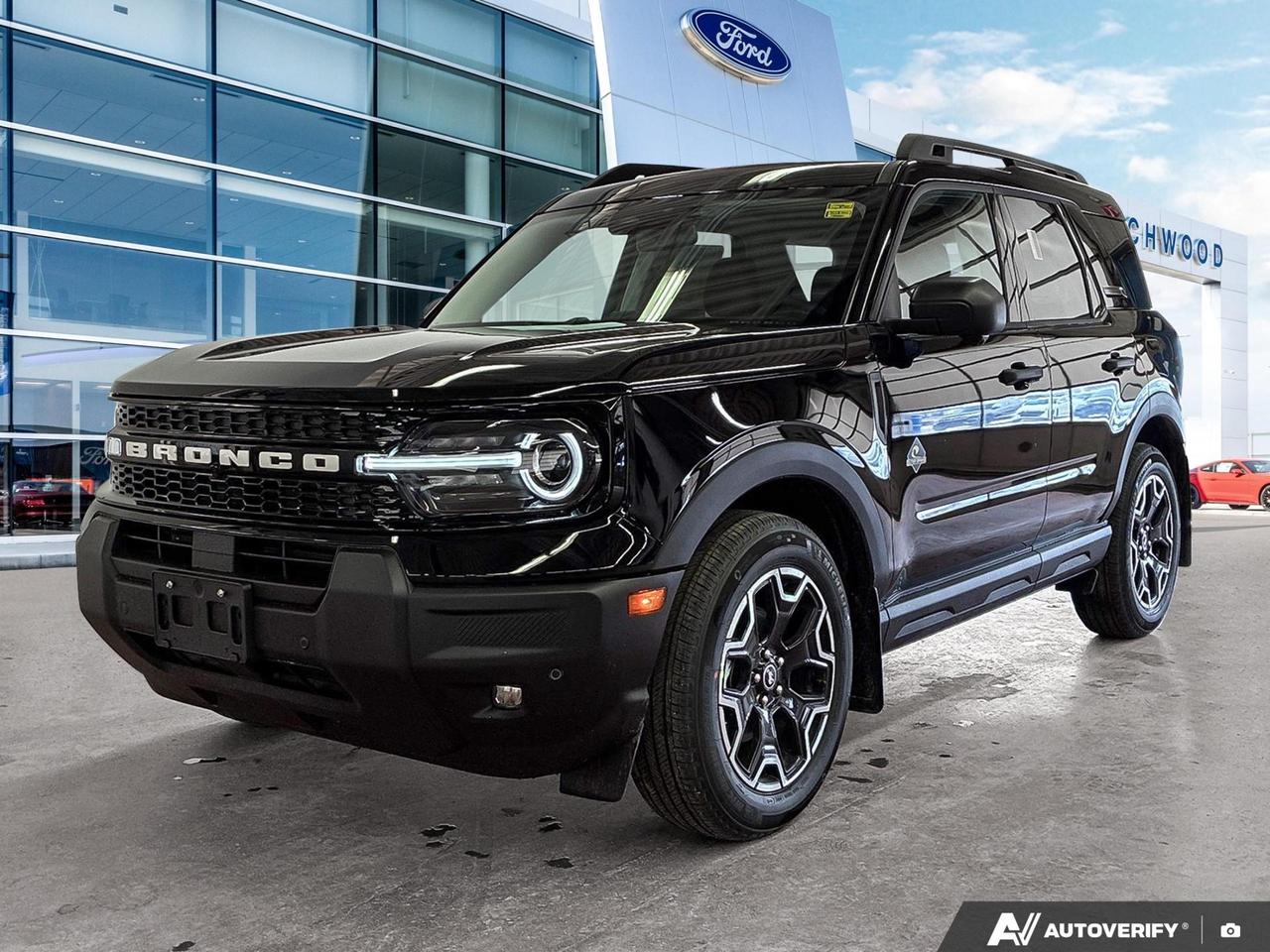 The 2026 Ford Bronco Sport Outer Banks in Black is built for those who want genuine off-road capability without sacrificing everyday comfort. With 4WD, a fuel-efficient 1.5L 3-cylinder engine, and a thoughtful suite of driver assistance technology, this SUV is as practical on city streets as it is on the trail.

- Brand new 2026 model year with only 26 km  essentially untouched
- Part and Full-Time Four-Wheel Drive for confident performance in varied terrain
- Adaptive Cruise Control with Stop-and-Go for relaxed highway driving
- Heated leatherette steering wheel and voice-activated dual-zone automatic climate control for year-round comfort
- BLIS Blind Spot Information System, Rear Cross-Traffic Braking, and Evasion Assist for enhanced situational awareness
- Lane Centering and Driver Monitoring-Alert to reduce fatigue on longer drives
- Fuel economy rated at 7.8 L/100 km highway and 9.3 L/100 km city
- LED projector beam headlamps with automatic high-beams and deep tinted glass for a sharp, functional exterior

Ready to get behind the wheel? Visit Birchwood Ford in person or explore your options at birchwoodford.ca. You can reserve this vehicle online, start your purchase, or book a test drive  whatever works best for you. Have questions? Our team is happy to help.
Birchwood Ford is your choice for New Ford vehicles in Winnipeg. 

At Birchwood Ford, we hold ourselves to the highest standard. Our number one focus is customer satisfaction which has awarded us the Ford of Canadas Presidents Award for 5 consecutive years. This honour is presented to Ford dealers that have proven outstanding results in Sales and Customer Service Excellence.

Are you a newcomer to Canada, recent graduate, first time car buyer or physically challenged? Ask us about our exclusive rebates and how they may apply to you.
 
Interested in seeing/hearing more? Book a test drive or give us a call at (204) 661-9555 and we can help you with whatever you need!

Dealer permit #4454
Dealer permit #4454