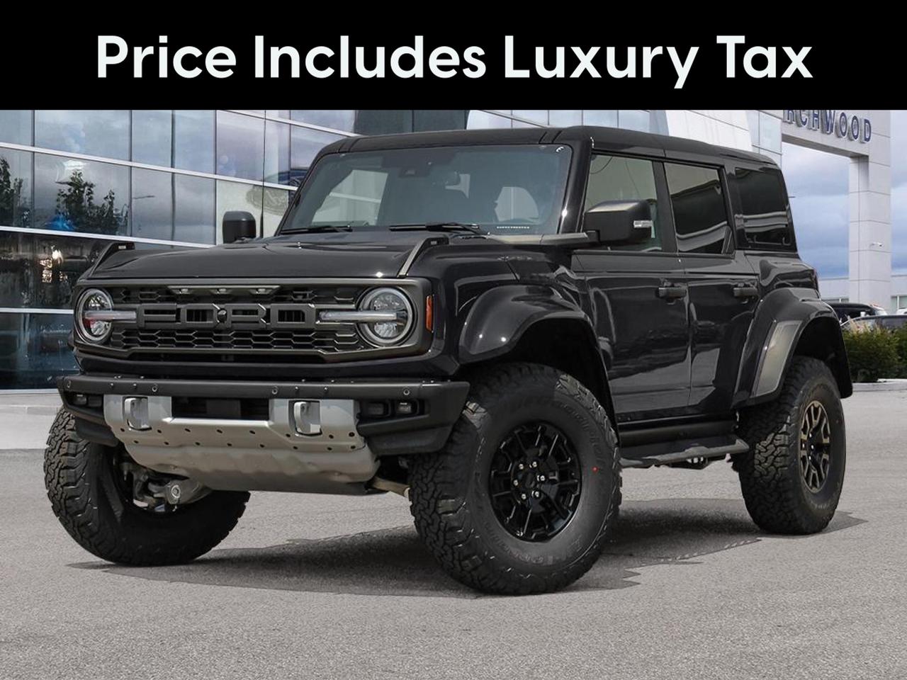 The 2026 Ford Bronco Raptor is the pinnacle of off-road engineering  built for drivers who demand serious capability without sacrificing comfort. With a 3.0L twin-turbo V6, factory-tuned Raptor suspension, and a suite of advanced technology, this is the Bronco for those who go further than the rest.

- 3.0L 6-cylinder engine with 4WD  purpose-built performance for technical terrain and open trails
- Aerial View Camera System for confident navigation of tight off-road situations
- Adaptive Cruise Control and Ford Co-Pilot360 suite including auto high-beam headlamps and collision mitigation
- BLIS Blind Spot Information System with Cross-Traffic Alert for confident driving on and off the highway
- Heated leather steering wheel and heated front seats  comfort-focused interior ready for Manitoba winters
- Voice Activated Dual Zone Front Automatic Air Conditioning for personalized cabin comfort
- Connected Navigation with live traffic, predictive destinations, and pinch-to-zoom capability
- Class III Towing Equipment with Trailer Sway Control  ready to haul gear to the trailhead
- Forward and Reverse Sensing System with front and rear parking sensors for urban and tight-space maneuvering

This Bronco Raptor is in-stock and ready to go at Birchwood Ford. Reserve it online, start your purchase at birchwoodford.ca, or contact us to book a test drive  our team is here to make the process straightforward and worth your time.
Birchwood Ford is your choice for New Ford vehicles in Winnipeg. 

At Birchwood Ford, we hold ourselves to the highest standard. Our number one focus is customer satisfaction which has awarded us the Ford of Canadas Presidents Award for 5 consecutive years. This honour is presented to Ford dealers that have proven outstanding results in Sales and Customer Service Excellence.

Are you a newcomer to Canada, recent graduate, first time car buyer or physically challenged? Ask us about our exclusive rebates and how they may apply to you.
 
Interested in seeing/hearing more? Book a test drive or give us a call at (204) 661-9555 and we can help you with whatever you need!

Dealer permit #4454
Dealer permit #4454