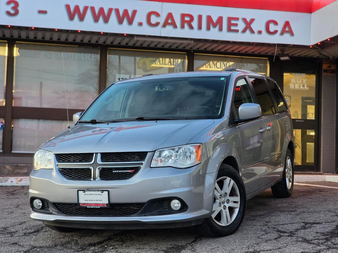 Used 2017 Dodge Grand Caravan Crew Loaded | BSM | Leather | DVD | Heated Steering | for sale in Waterloo, ON