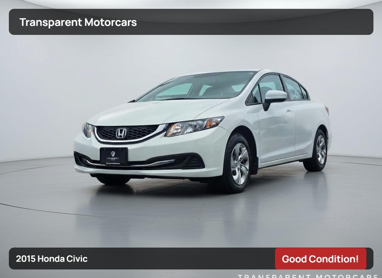 Used 2015 Honda Civic LX for sale in Richmond, BC